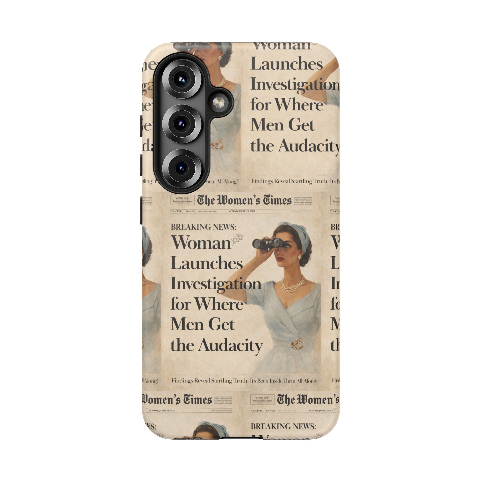 Funny Vintage Sarcastic Women Phone Case | Retro Sarcasm Text Design