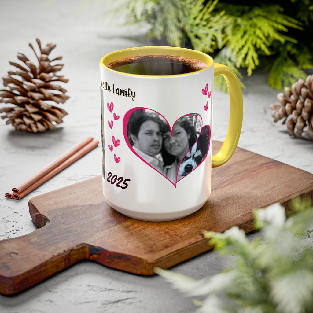 Personalized Photo Collage Coffee Mug, Custom Image Gift for Mom, Mother's Day Present, Colorful 15oz Cup, Birthday Mug, Custom Picture Mug Perfect Giift