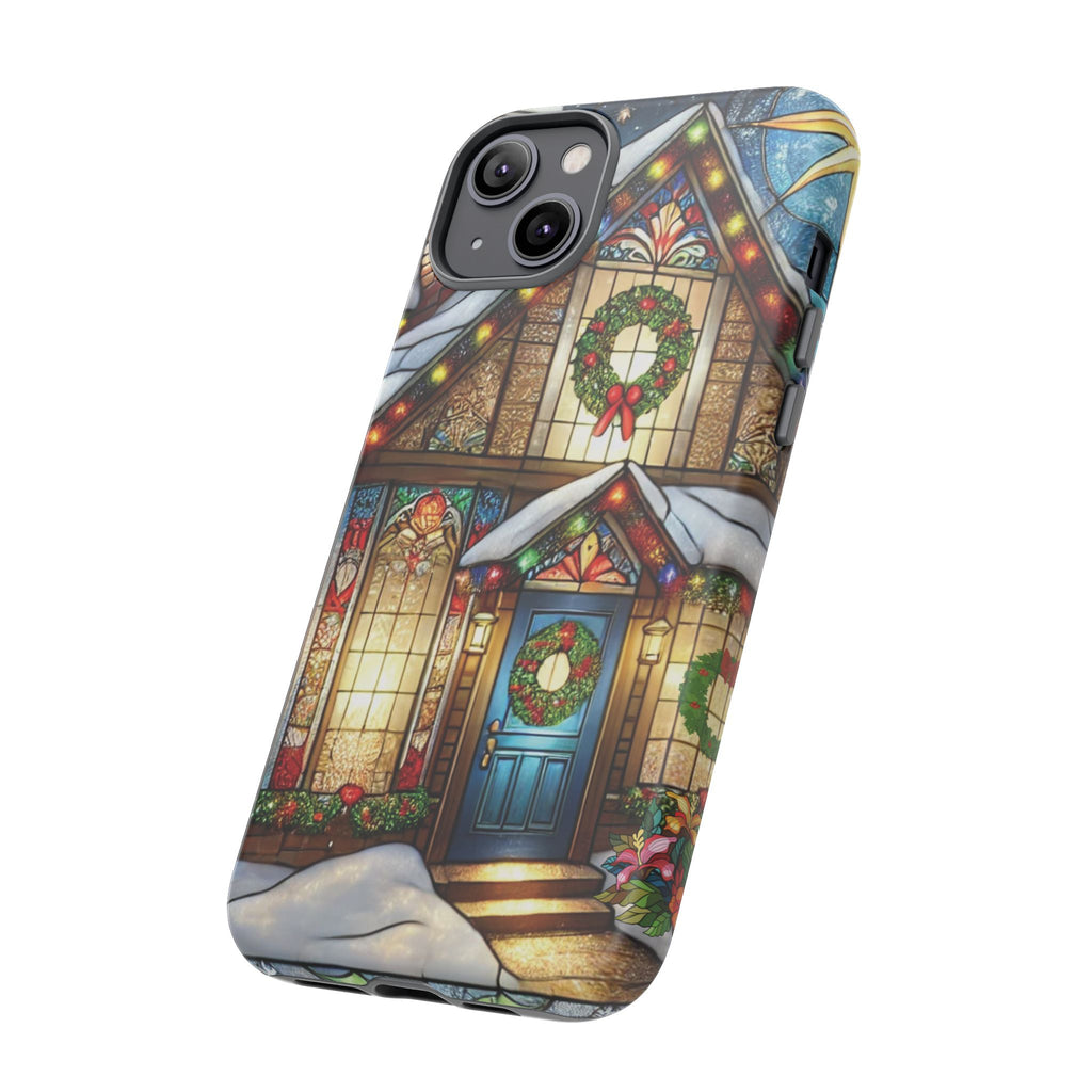 Phone Case - Stain Glass Christmas Unique Holiday Protection Gift for Her