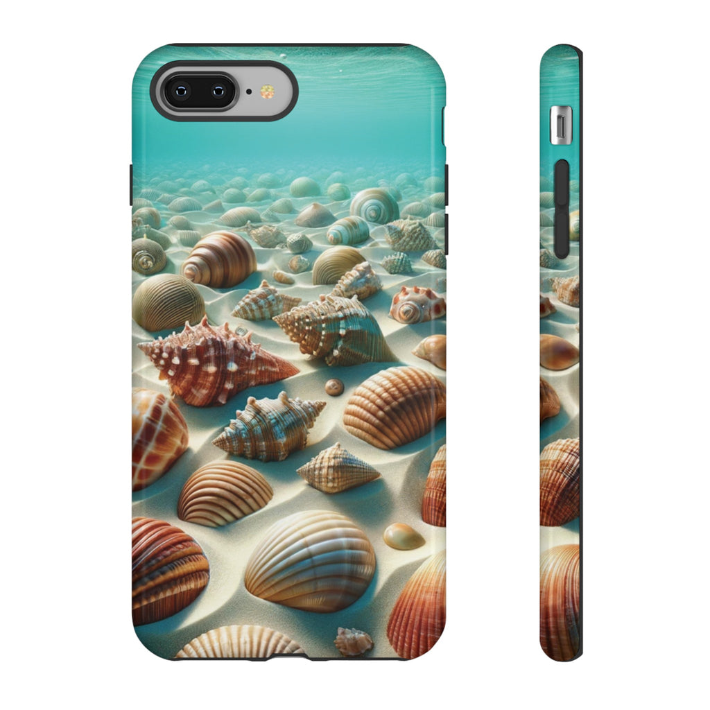 Plush Ocean Bliss Turquoise Seashell Ocean Beach View Protective Phone Case Gift for Her Phone 15, Samsung iPhone Samsung Gift for Her Case iPhone 15, Samsung iPhone Samsung Accessory Gift for Her.