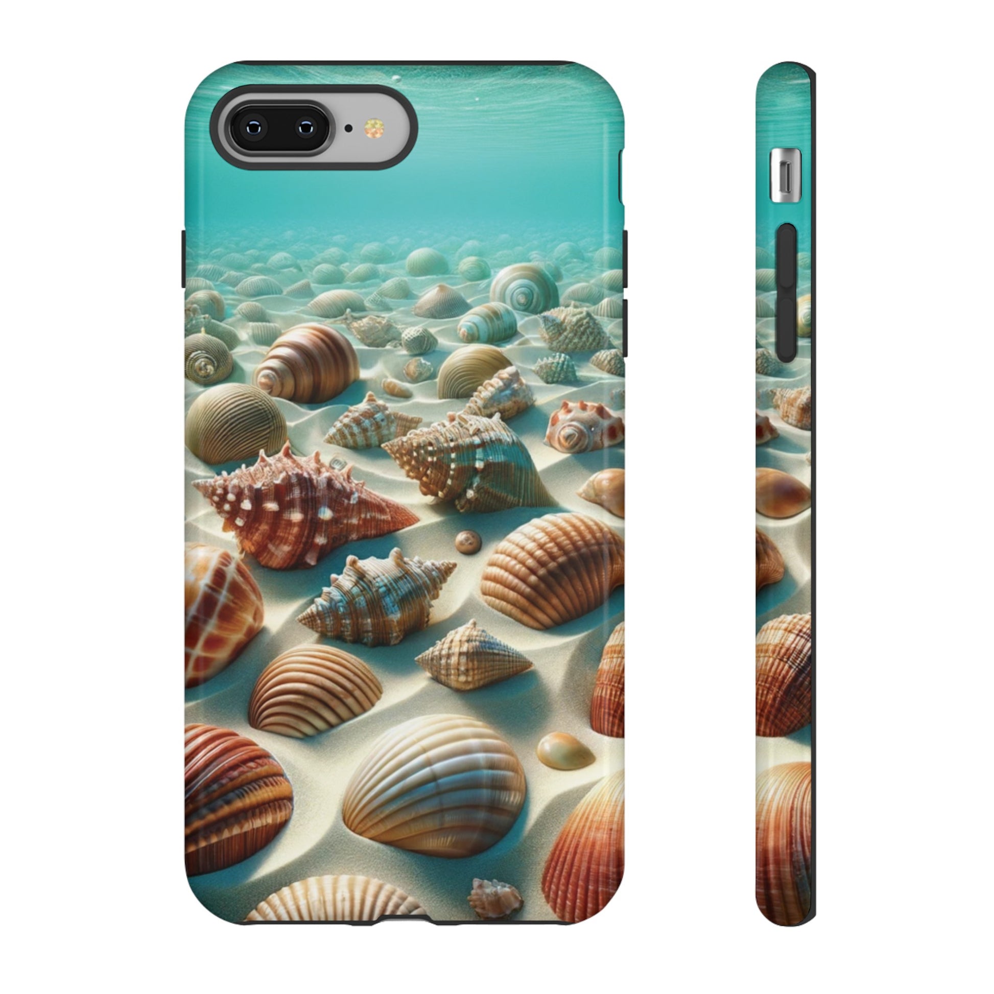 Plush Ocean Bliss Turquoise Seashell Ocean Beach View Protective Phone Case Gift for Her Phone 15, Samsung iPhone Samsung Gift for Her Case iPhone 15, Samsung iPhone Samsung Accessory Gift for Her.