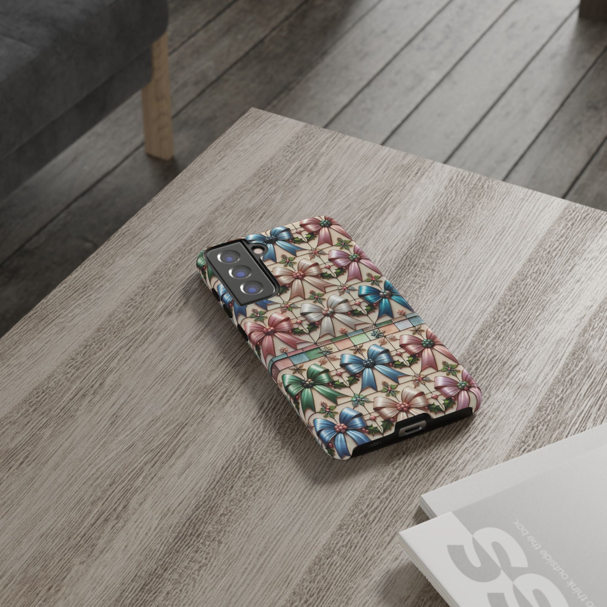 Coquette Bows Pastel Phone Case for iPhone 17 ,  15 14 13 12  21 23 Samsung, and Pixel | Stylish Protective Cover Gift for Her Perfect for Floral Lover