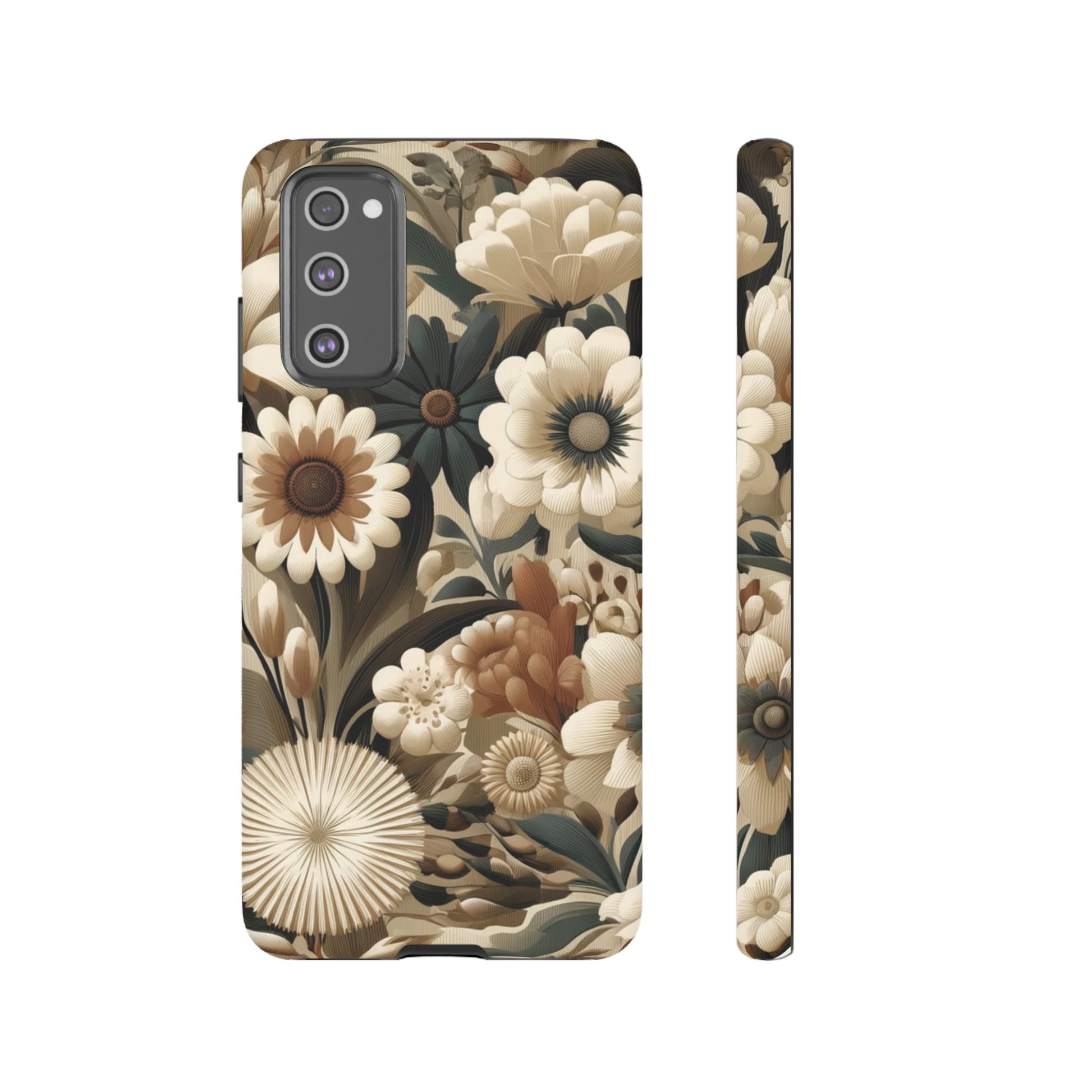 Mid-century Modern Floral Phone Case Durable for iPhone Samsung Gift iPhone 15, 14, 13 Samsung Pixel Gift for Mom Accessory Gift for Her