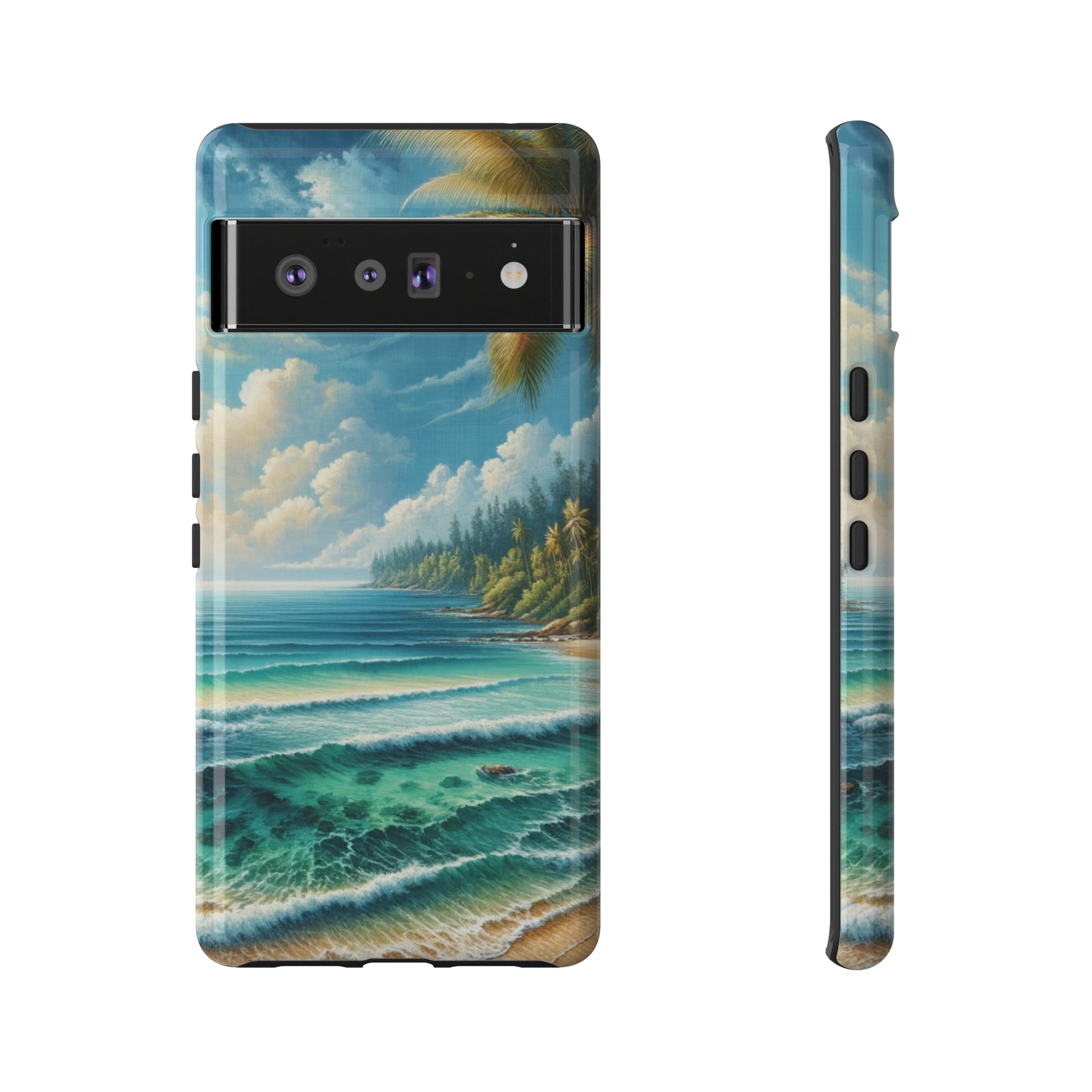 Coastal Serenity Ocean Beach View Protective Phone Case Gift for Her Phone 15, Samsung iPhone Samsung Gift for Her Case iPhone 15, Samsung iPhone Samsung Accessory Gift for Her.