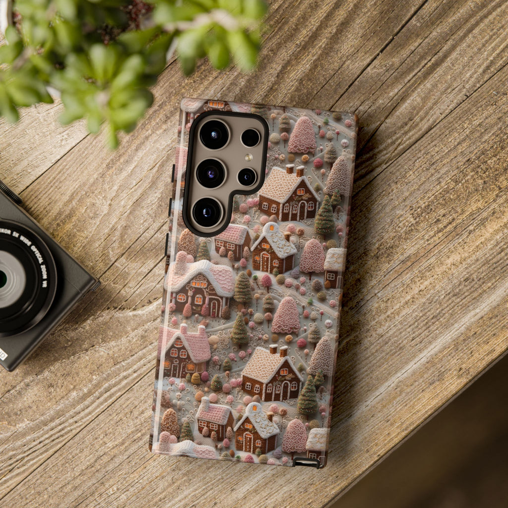 Gingerbread House 3D Phone Case Durable for iPhone Samsung Gift iPhone 15, 14, 13 Samsung Pixel Gift for Mom Accessory Gift for Her