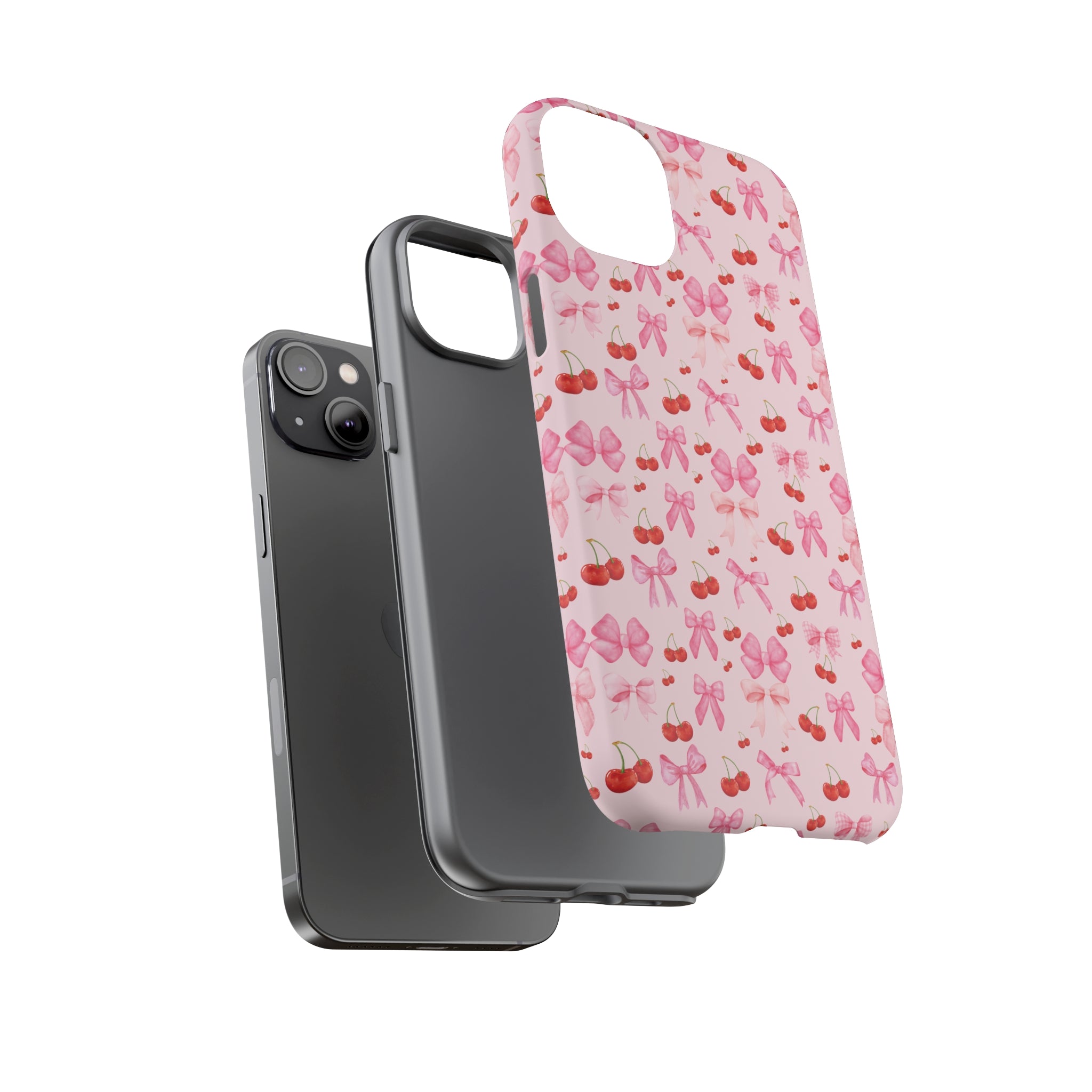 Coquette phone case Cherry Coquette Ribbon Bow iPhone Case Fruity, Girly Gift for Her Phone 15, Samsung iPhone Samsung Gift for Her Case iPhone 15, Samsung iPhone Samsung Accessory Gift for Her.