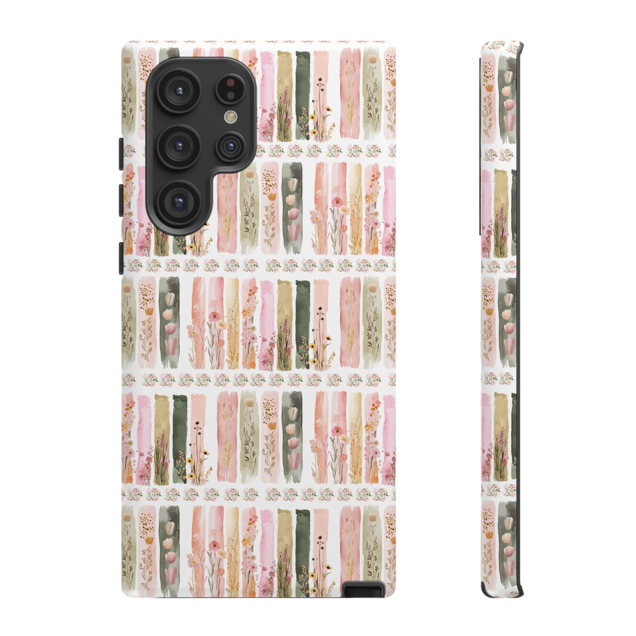 Pastel Brushstroke Floral Phone Case Soft Illusion Flower Design, Aesthetic Protective Cover, Feminine Style, Cute Gift for Her, Fits Most Models