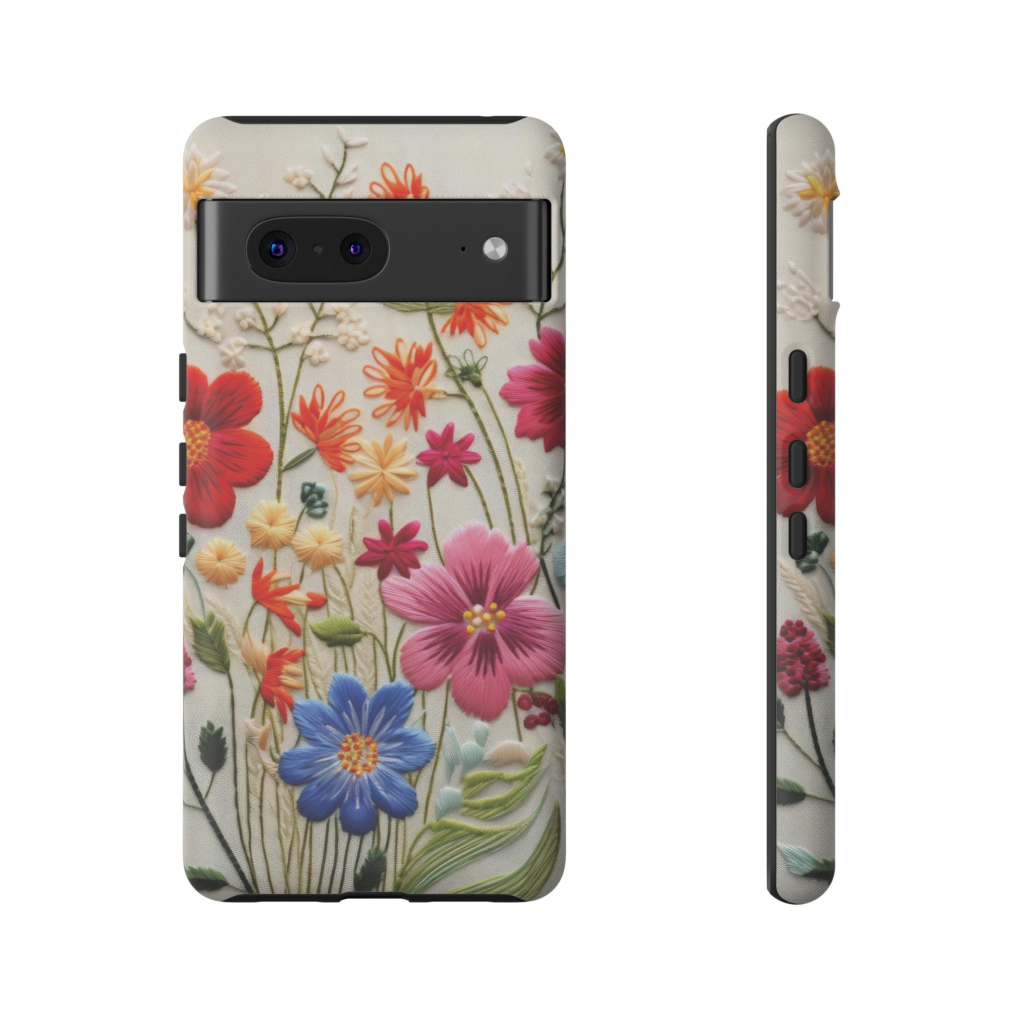 3D Floral Phone Case Elegant Faux Flower Durable for iPhone Samsung Smartphone iPhone 15, 14, 13 Samsung Gift for Mom