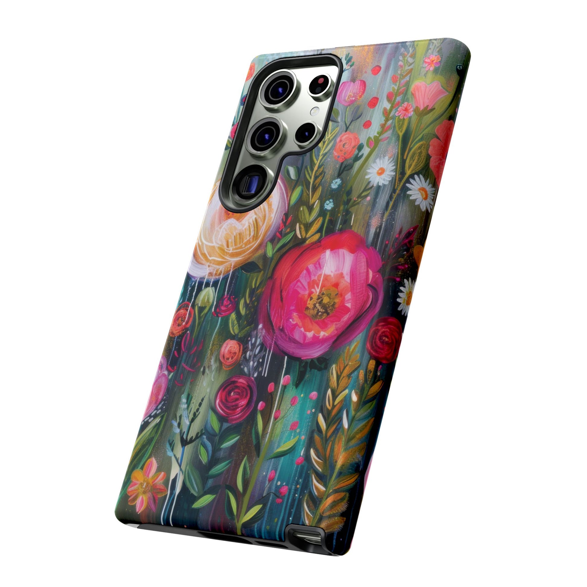 Watercolor Boho Floral Phone Case for iPhone 16 15 14 13 12  21 23 Samsung, and Pixel | Stylish Protective Cover Gift for Her Perfect for Floral Lover