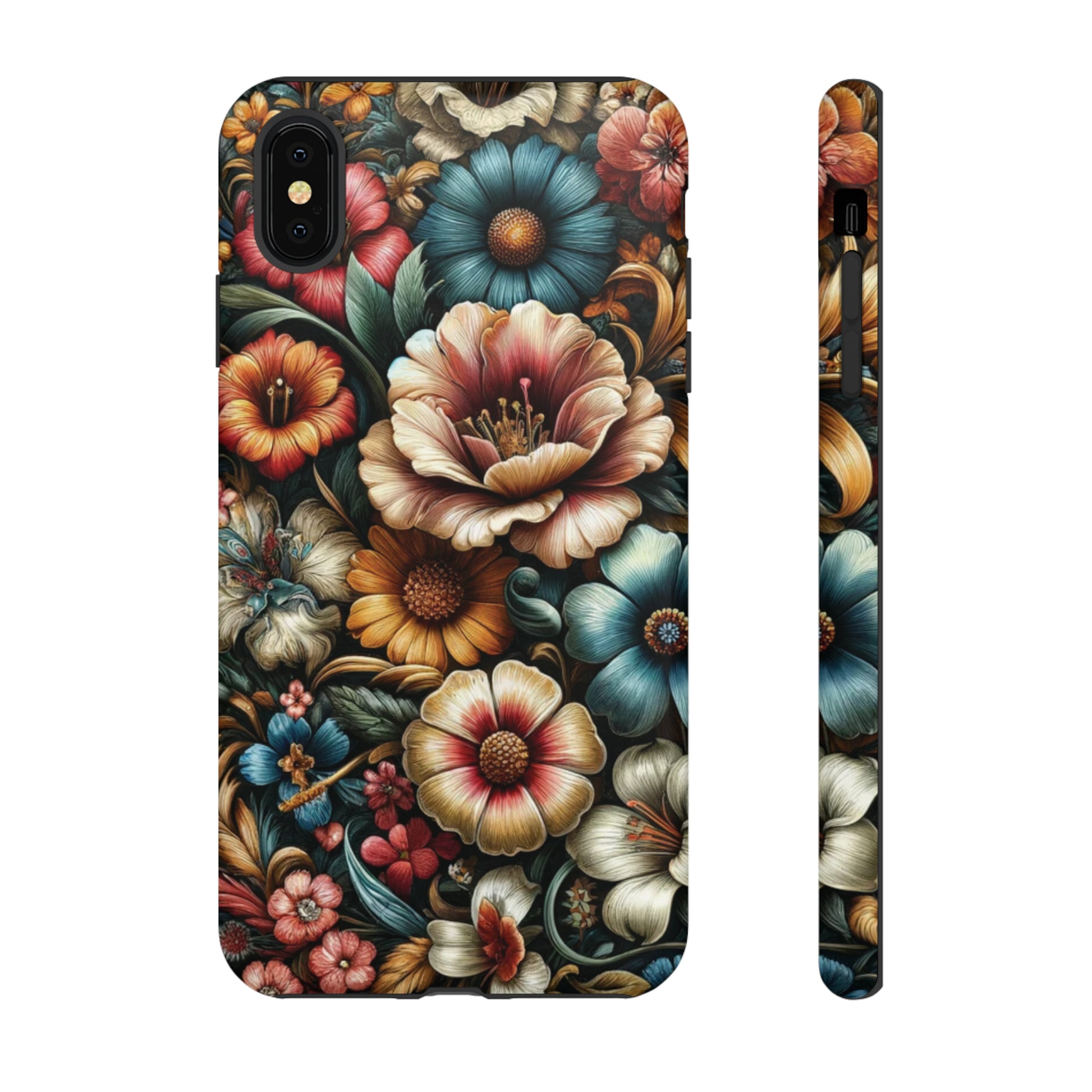 Pastel Floral Design Luxury Phone Tough Case Floral Elegant Durable Stylish for Modern Devices iPhone 15, Samsung iPhone Samsung Accessory Gift for Her.