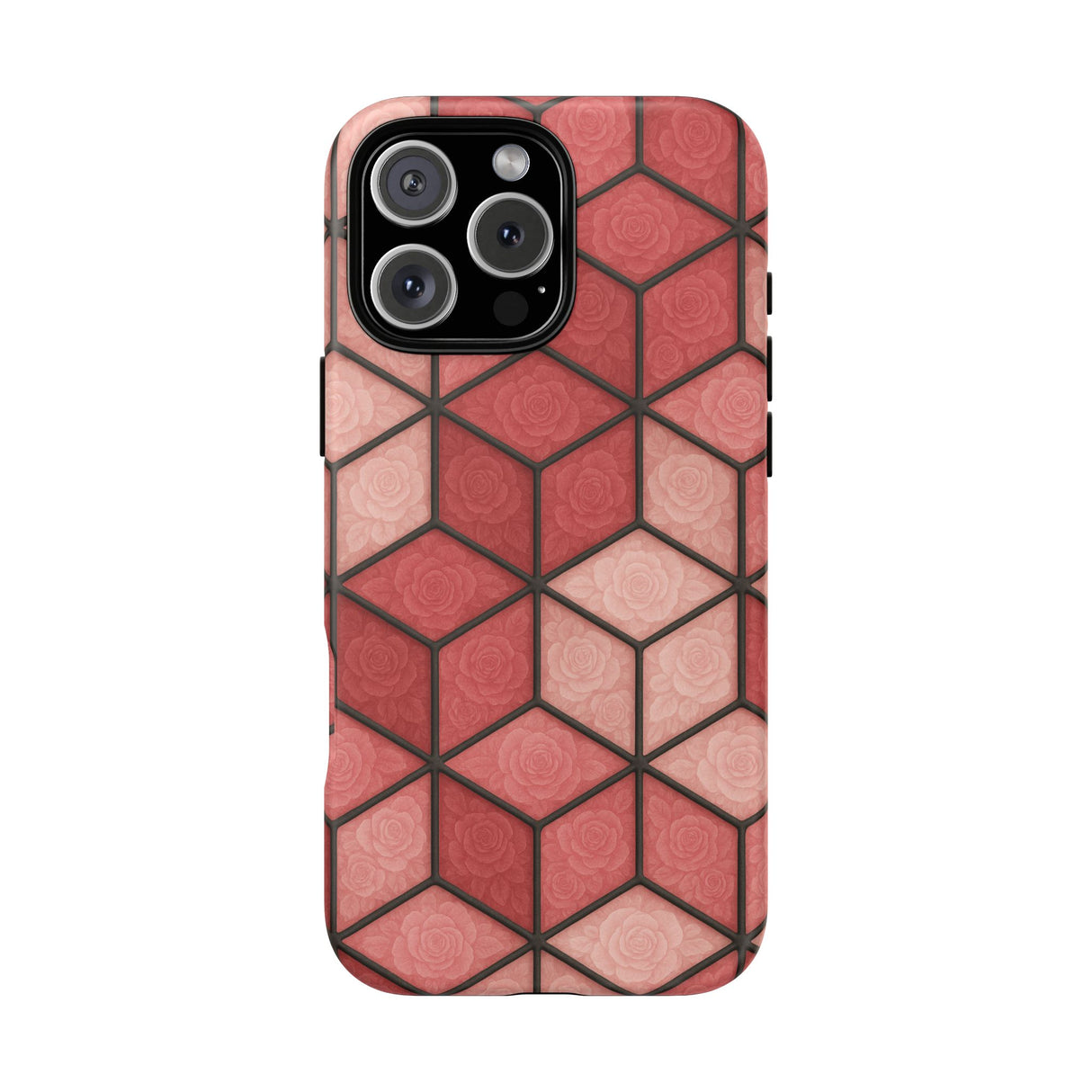 Geometric Stained Glass Illusion Phone Case Colorful Abstract Art, Aesthetic Protective Cover for iPhone, Samsung & Google, Unique Gift Idea Mom