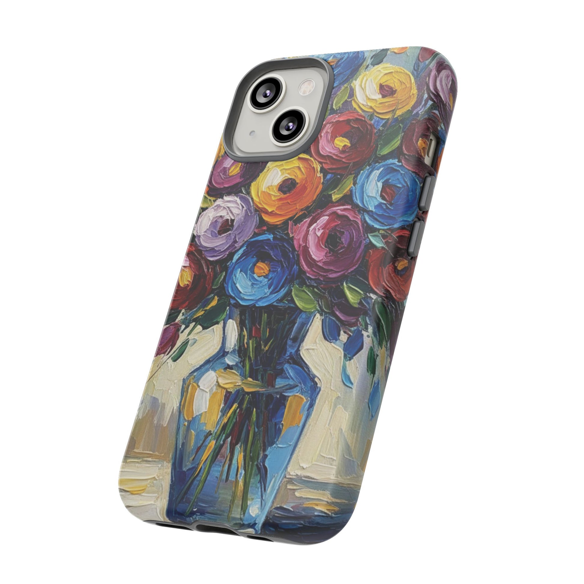 Floral Luxury Oil Painting Illusion Tough Case — Floral Art Phone Case for Art Lovers