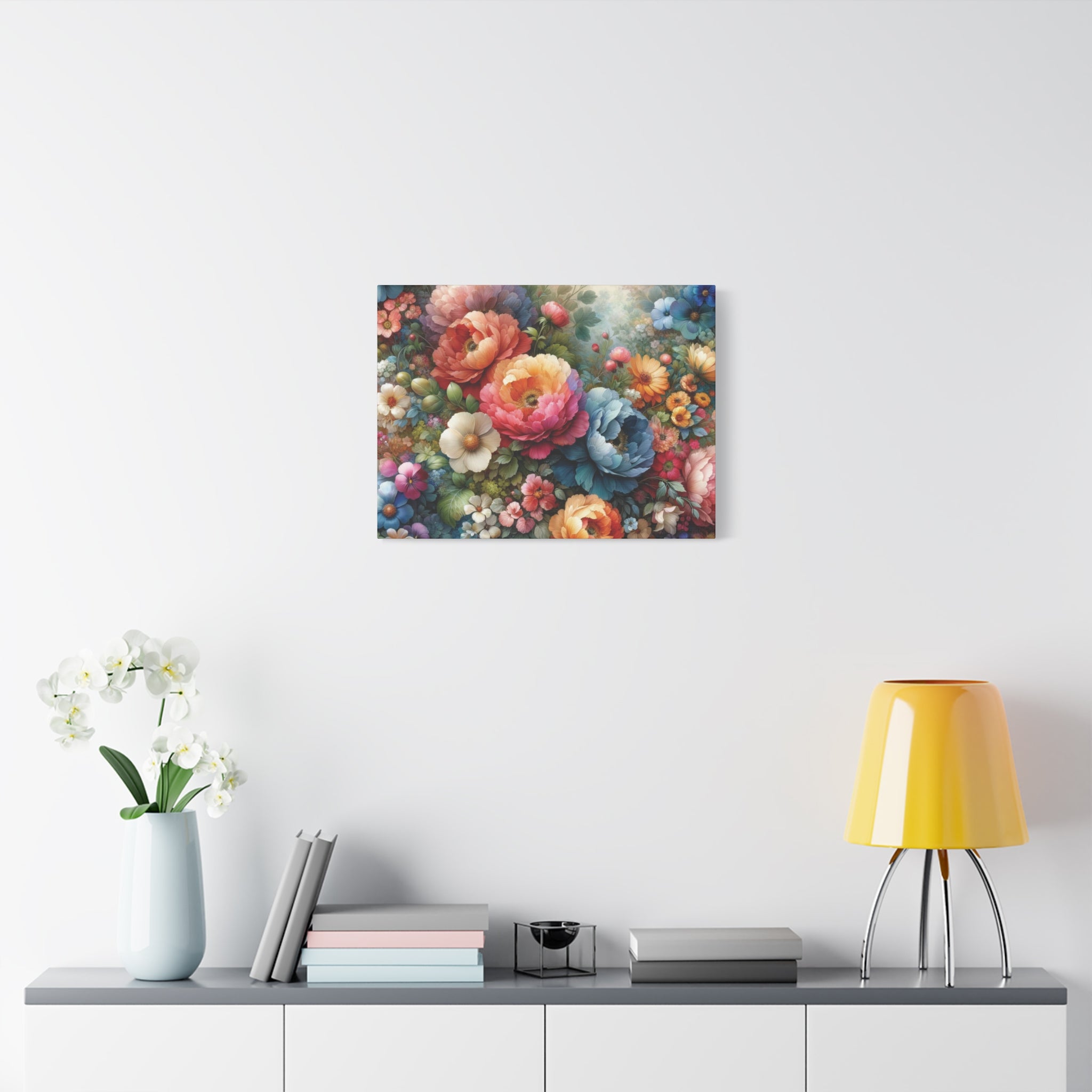 Timeless Floral Elegance High-Quality Matte Canvas Art, Ready to Hang Perfect for Home Decor, Mother's Day, Birthday Gift, Housewarming New House Decor.