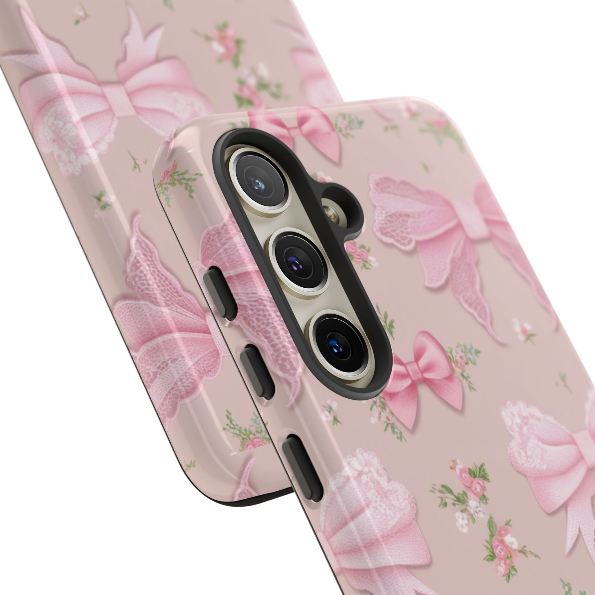 Luxury Pink Bow Phone Case – Cute & Protective Cover for iPhone & Samsung Gift for Her