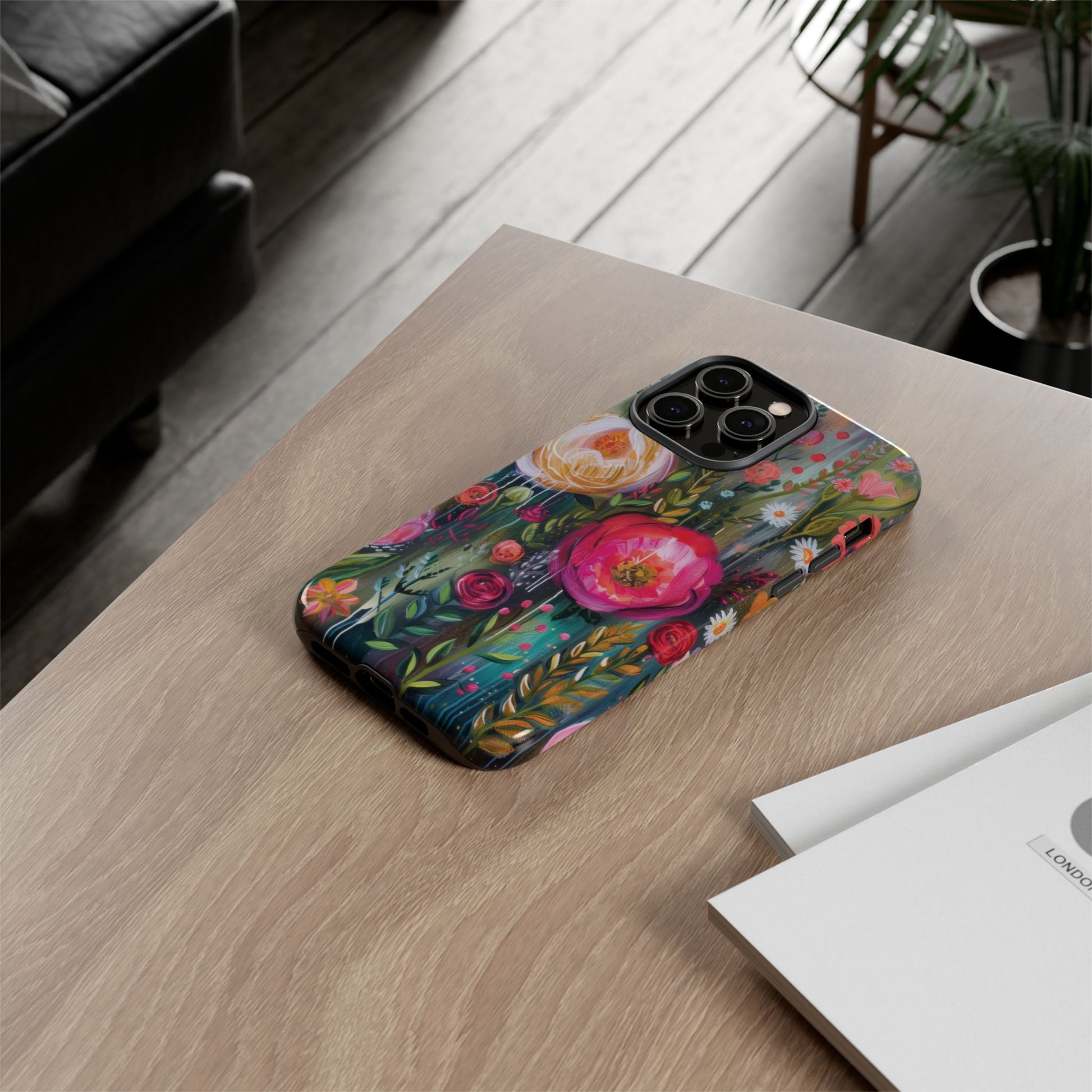 Watercolor Boho Floral Phone Case for iPhone 16 15 14 13 12  21 23 Samsung, and Pixel | Stylish Protective Cover Gift for Her Perfect for Floral Lover - MRSBYVALLE