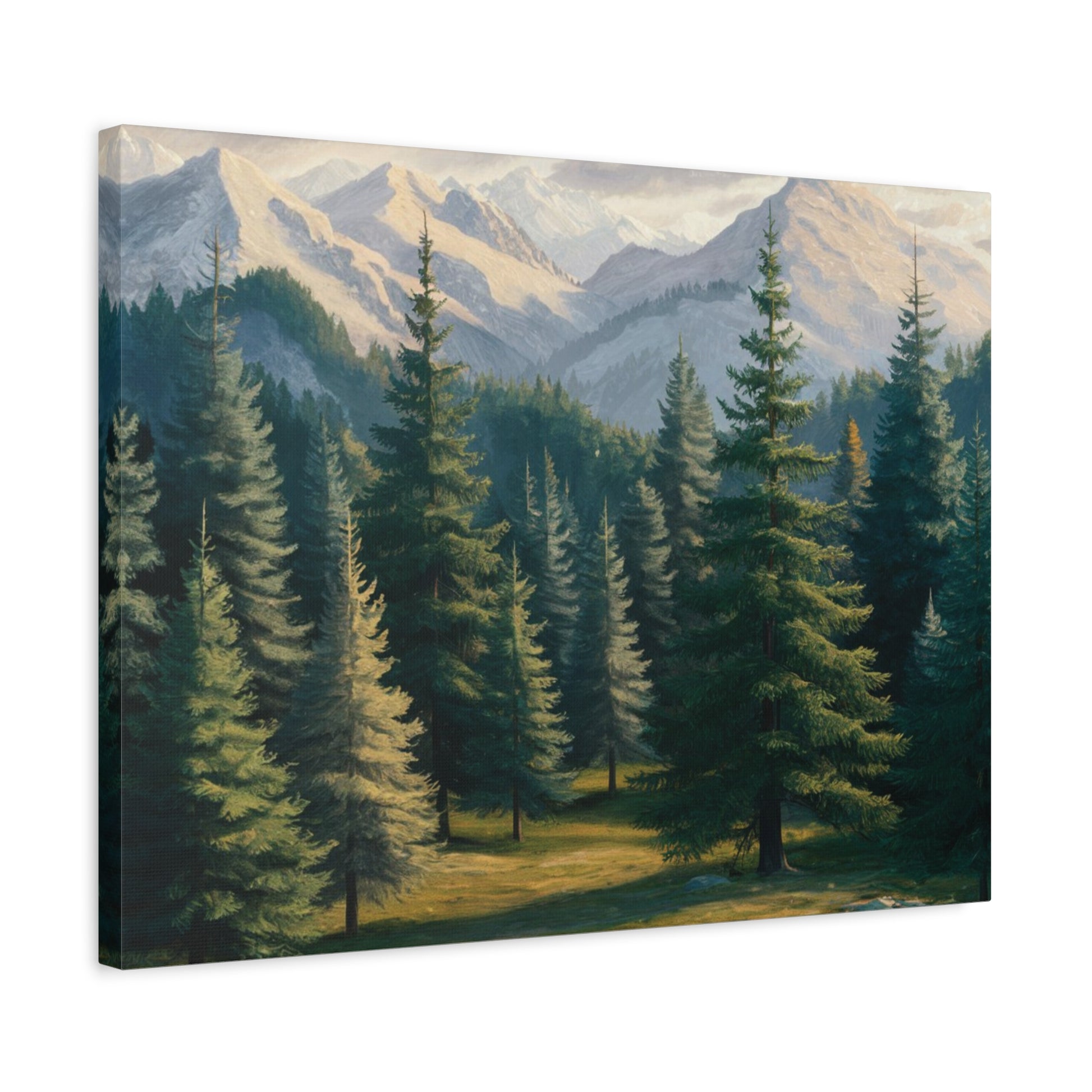 Majestic Mountain Lake Watercolor Landscape Art Print for Home Decor, Nature-Inspired Wall Art, Perfect for Living Room, Office & Gift Ideas Birthday Gift, Housewarming New House Decor.