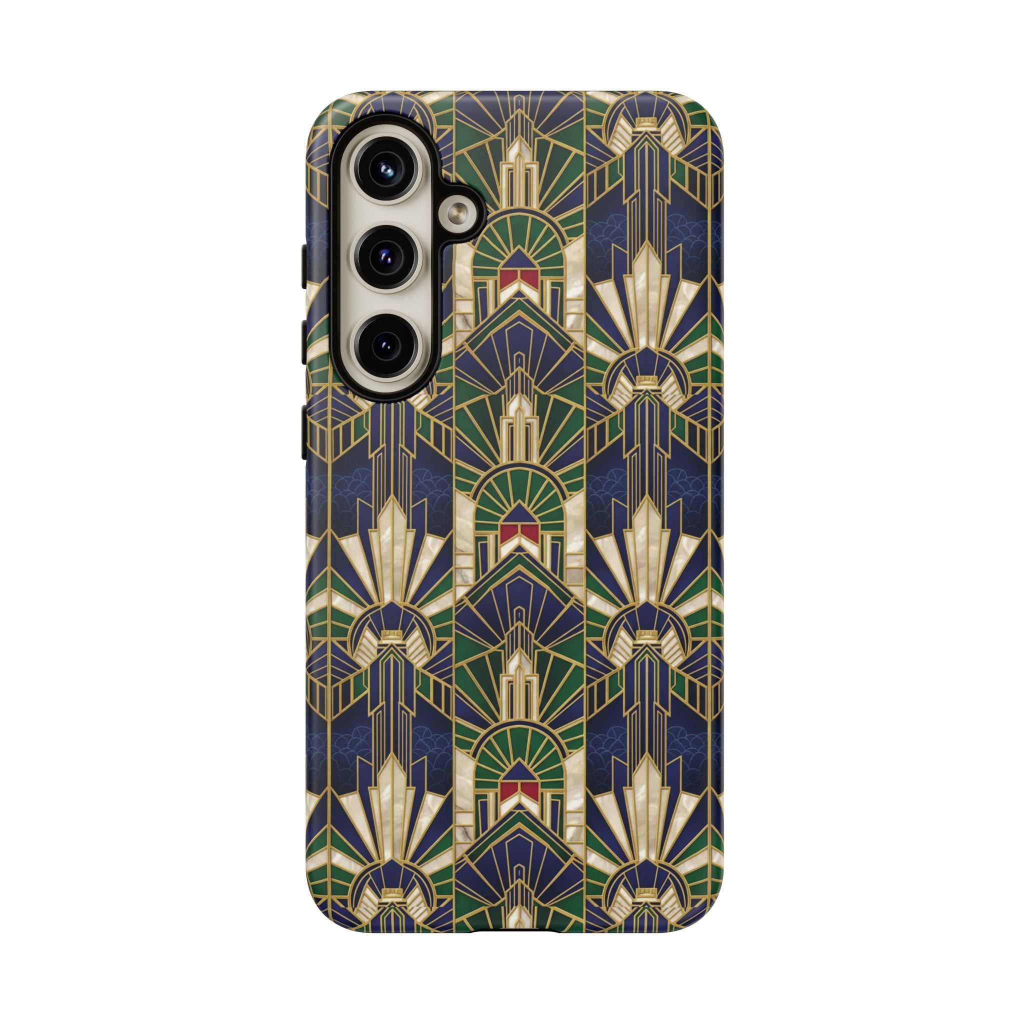 Navy & Gold Art Deco Phone Case — Imperial Art Deco Tough Case