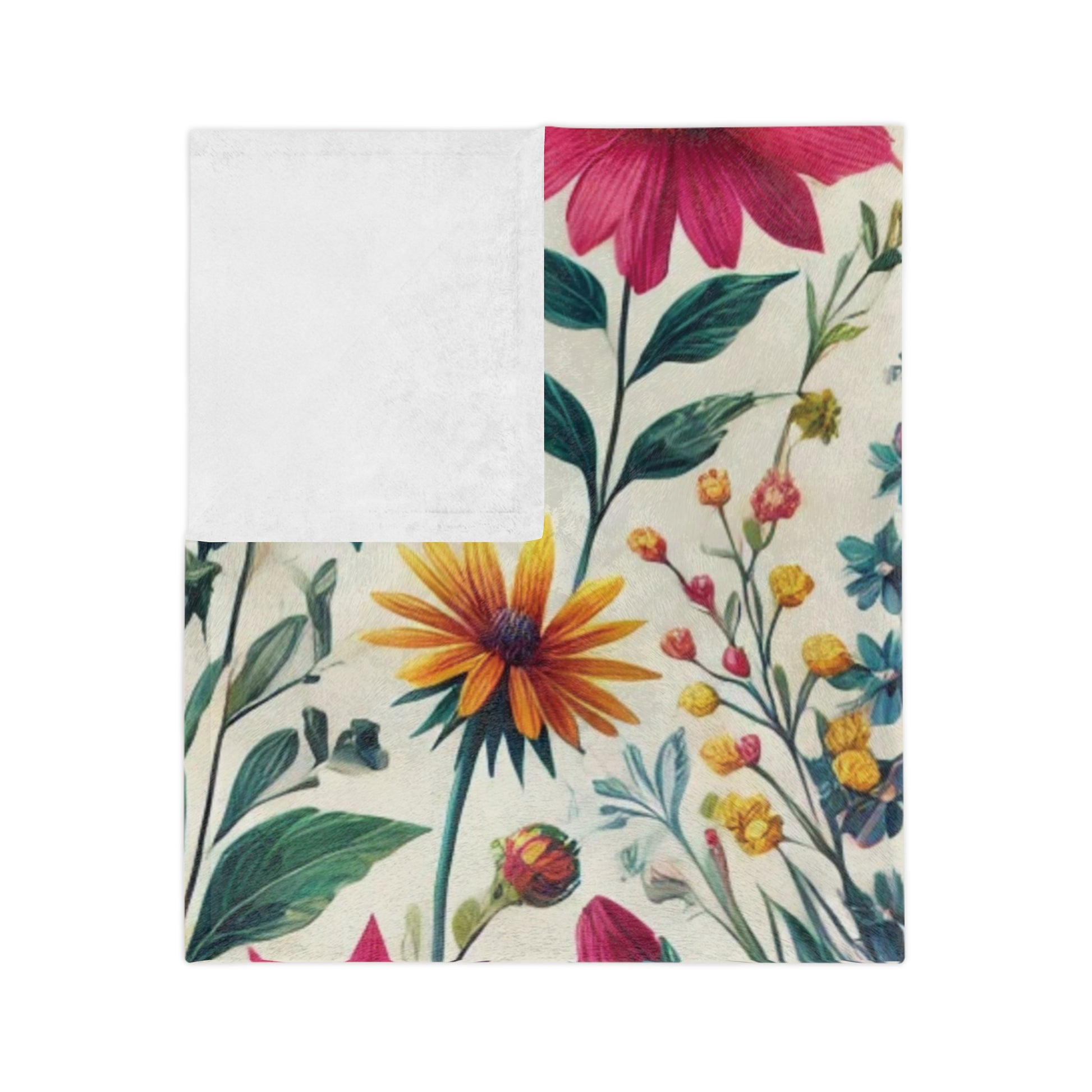 Wildflowers Boho Chic Throw Ultra-Soft Minky Blanket Cozy Comfort Blanket Elegant Home Decor Plush Microfiber for Maximum Comfort Blanket, Perfect for Snuggling Decor, Cozy All-Season Warmth, Housewarming Gift Throw - MRSBYVALLE