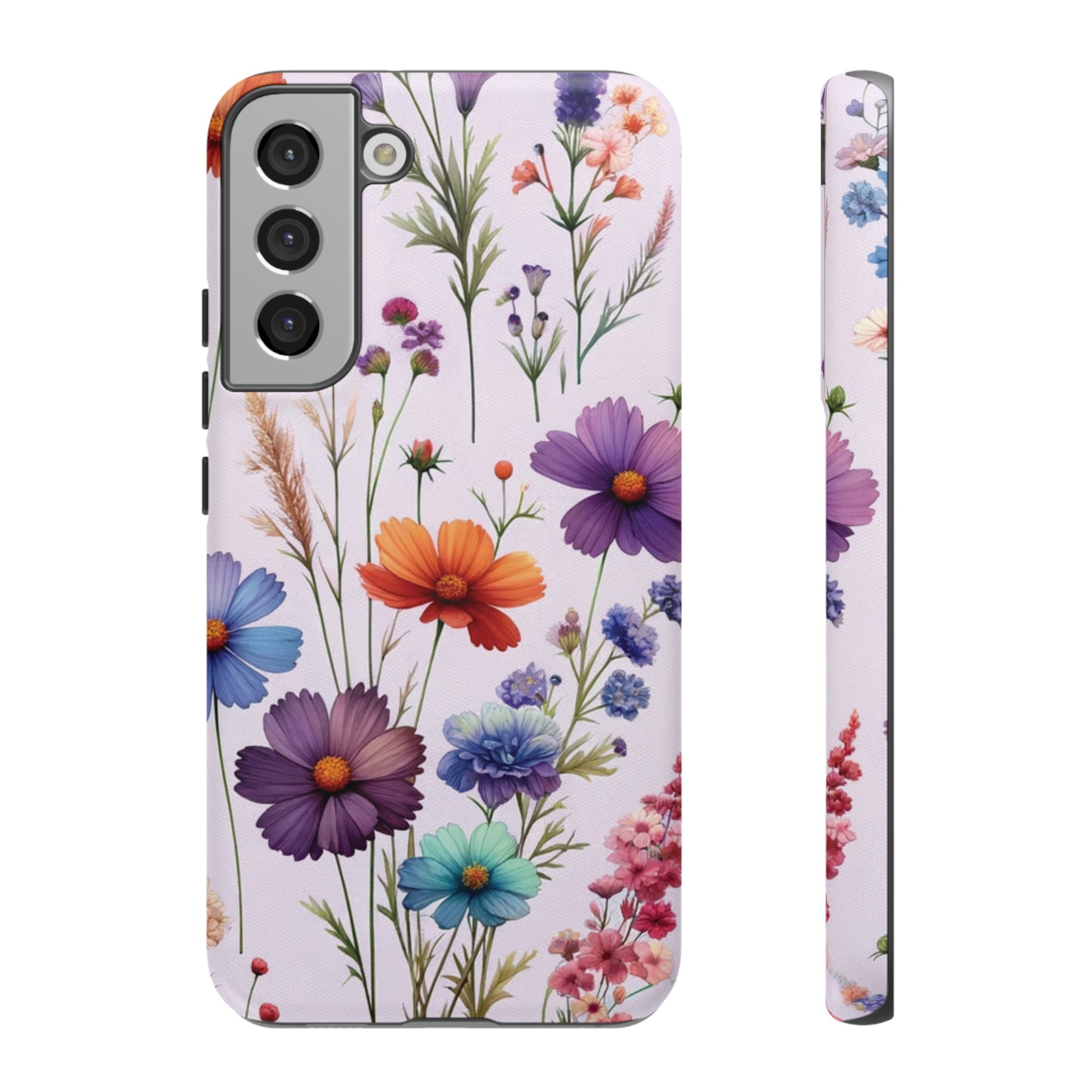 Lavender Wildflowers Protective Phone Case Gift for Her Phone 15, Samsung iPhone Samsung Gift for Her Case iPhone 15, Samsung iPhone Samsung Accessory Gift for Her.
