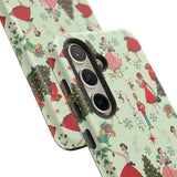 1950s Vintage Phone Case - Retro Christmas Design | Unique Holiday Protection for Your Device | Stylish & Durable Cover Gift for Her Phone 15, Samsung iPhone Samsung Accessory Gift for Her