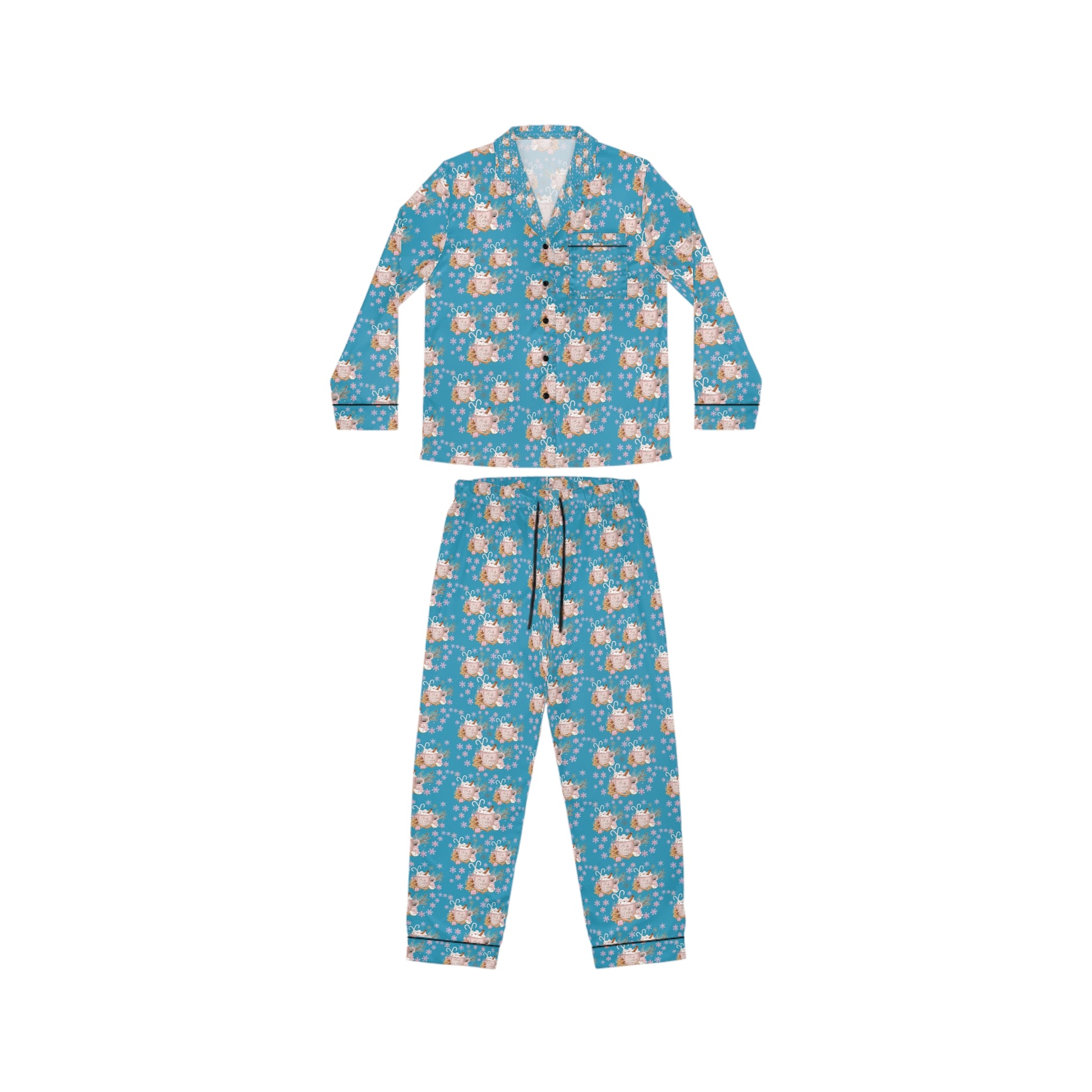 Baby It’s Cold Outside Satin Pajamas – Cozy Luxury Sleepwear & Holiday Loungewear Set Christmas Morning Outfit Perfect Gift