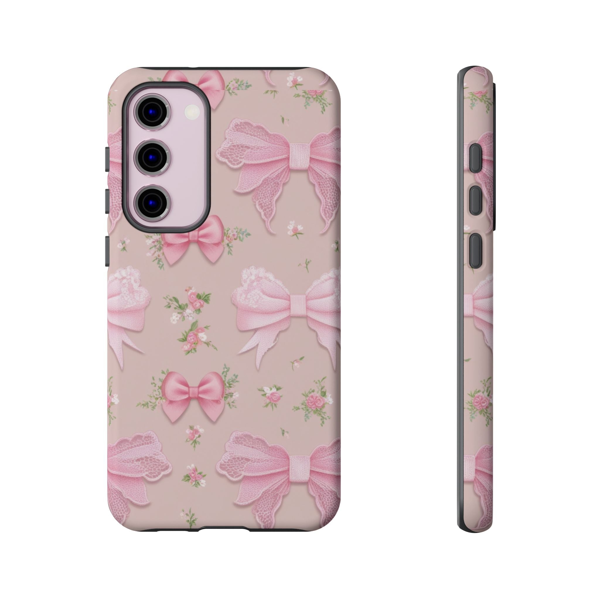 Luxury Pink Bow Phone Case – Cute & Protective Cover for iPhone & Samsung Gift for Her