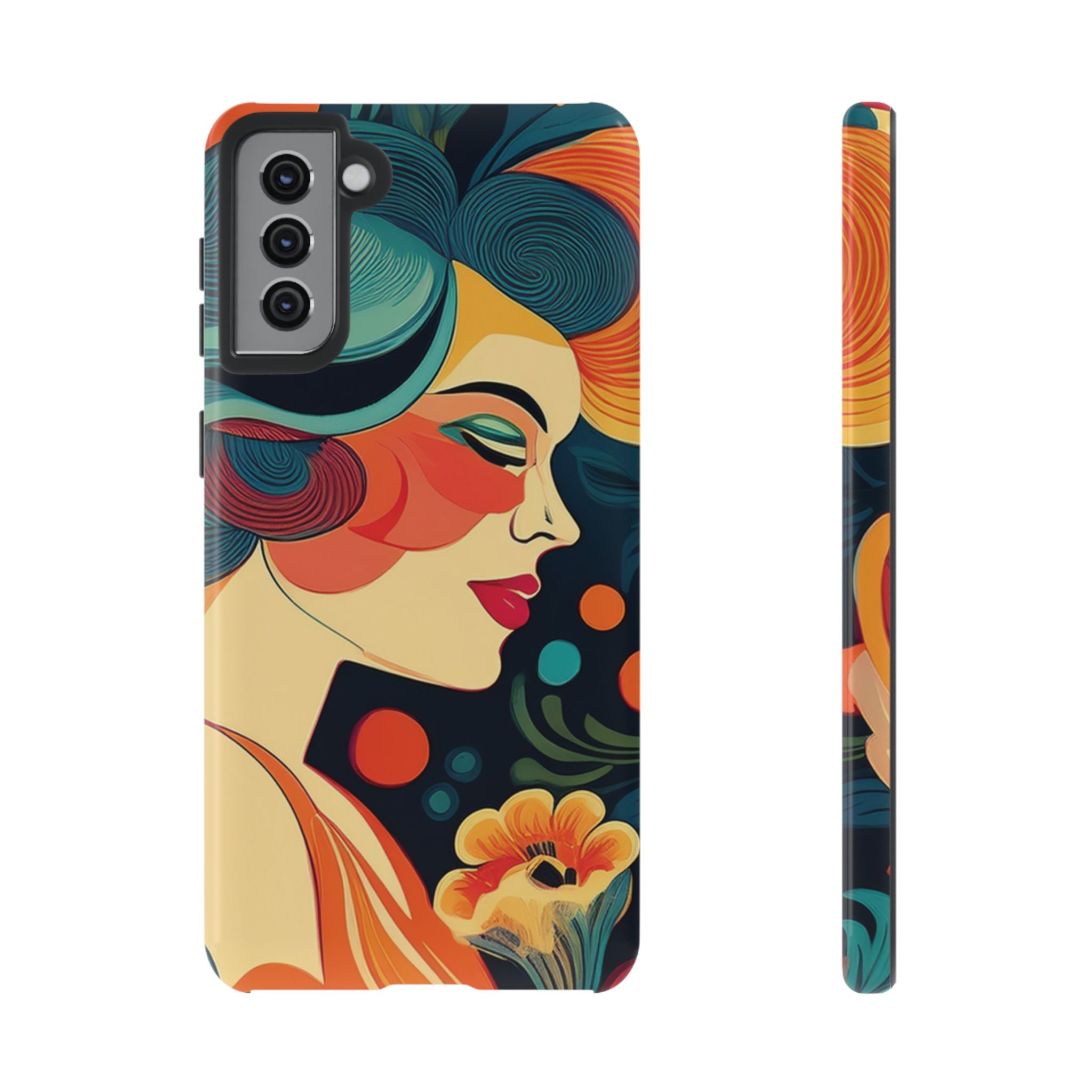 Retro 50s Aesthetic Phone Case Vintage-Inspired Design with Pastel Vibes Mid-Century Style Cover for iPhone & Samsung Models Galaxy