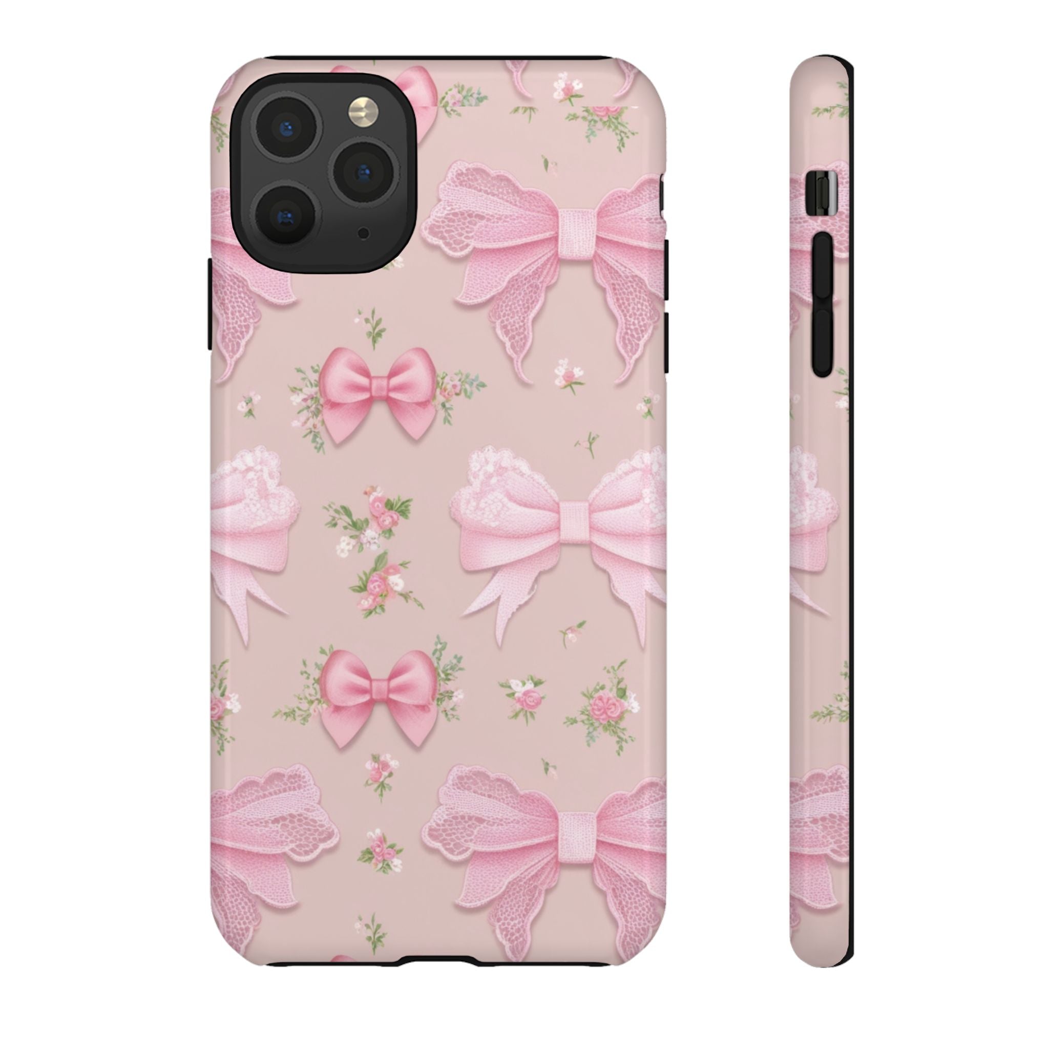 Luxury Pink Bow Phone Case – Cute & Protective Cover for iPhone & Samsung Gift for Her