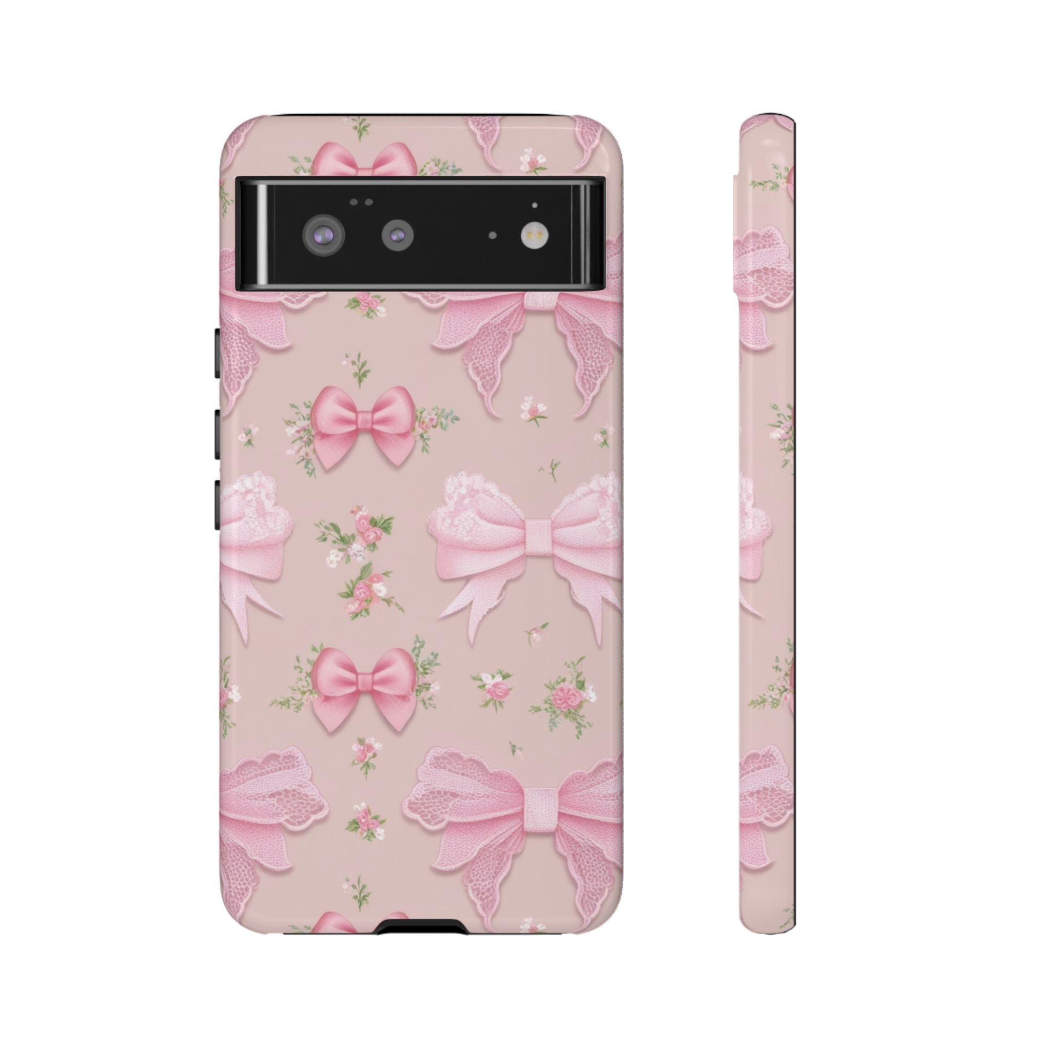 Luxury Pink Bow Phone Case – Cute & Protective Cover for iPhone & Samsung Gift for Her