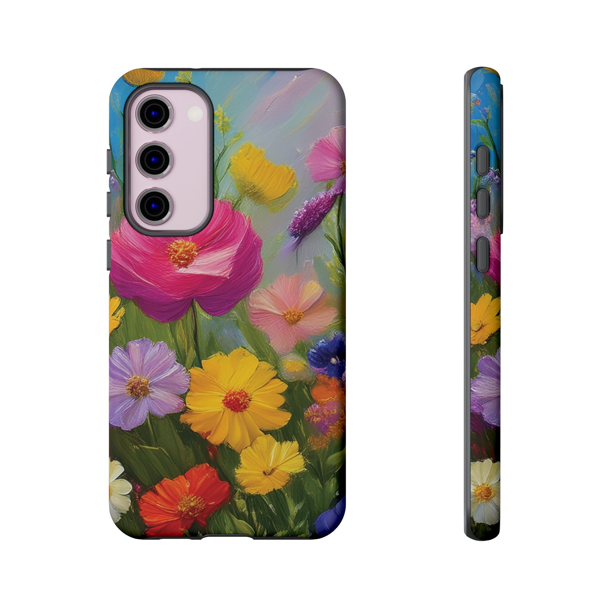 Vibrant Wildflower Painting Phone Case Hand-Painted Floral Art Design | Bright Nature-Inspired Cover | Perfect Gift for Flower Lovers iPhone & Galaxy