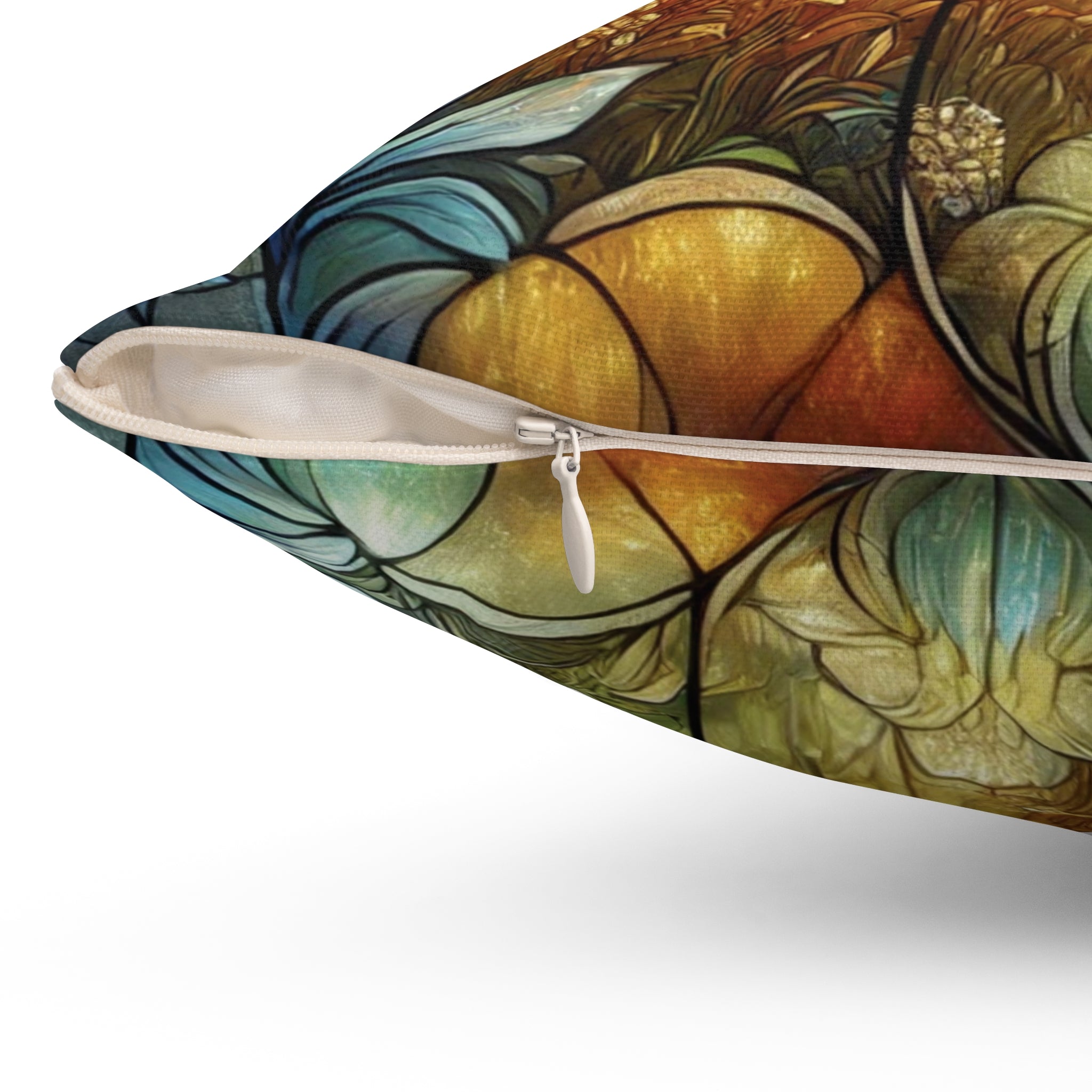 Farmhouse Sunset Stained Glass Illusion Pillow Rustic Country Scene Square Throw Pillow | Unique Home Decor for Living Room, Bedroom, or Gifting100% Polyester Cover with Double-Sided Print, Concealed Zipper, Bridal Shower Gift - MRSBYVALLE