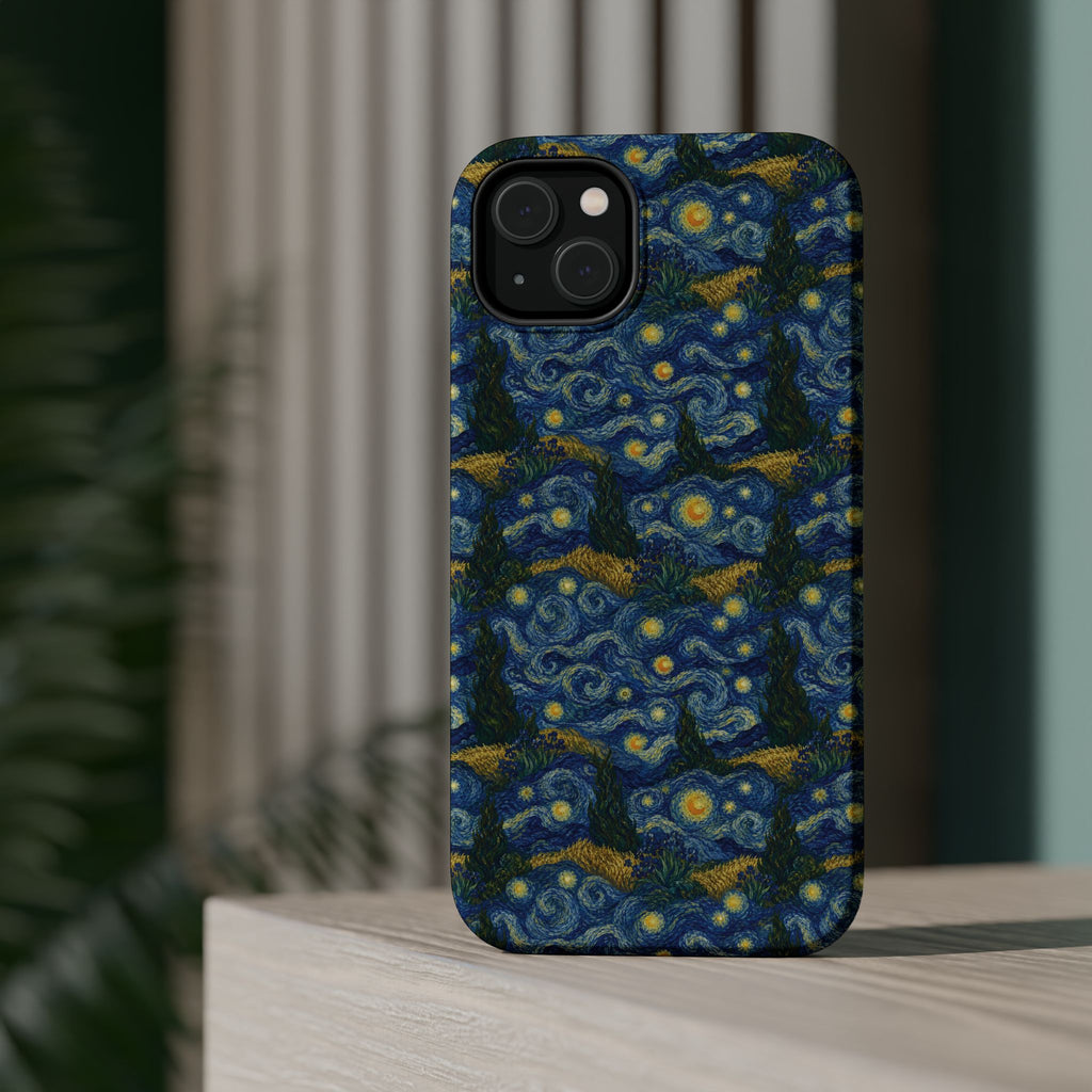 Van Gogh Illusion Magnetic Phone Case — Elegant Impact‑Resistant Art Lover Design