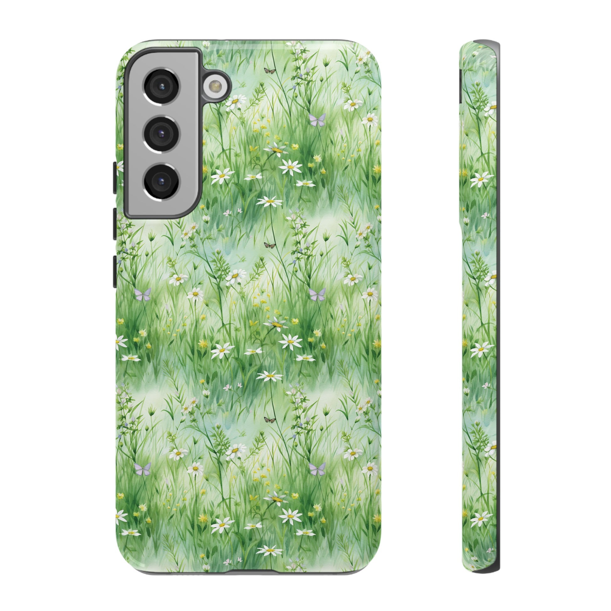 Beautiful Watercolor Grassing Daisy Boho Chic Design Phone Case Protective Cover for All Models Gift for Mom Accessory Gift for Her