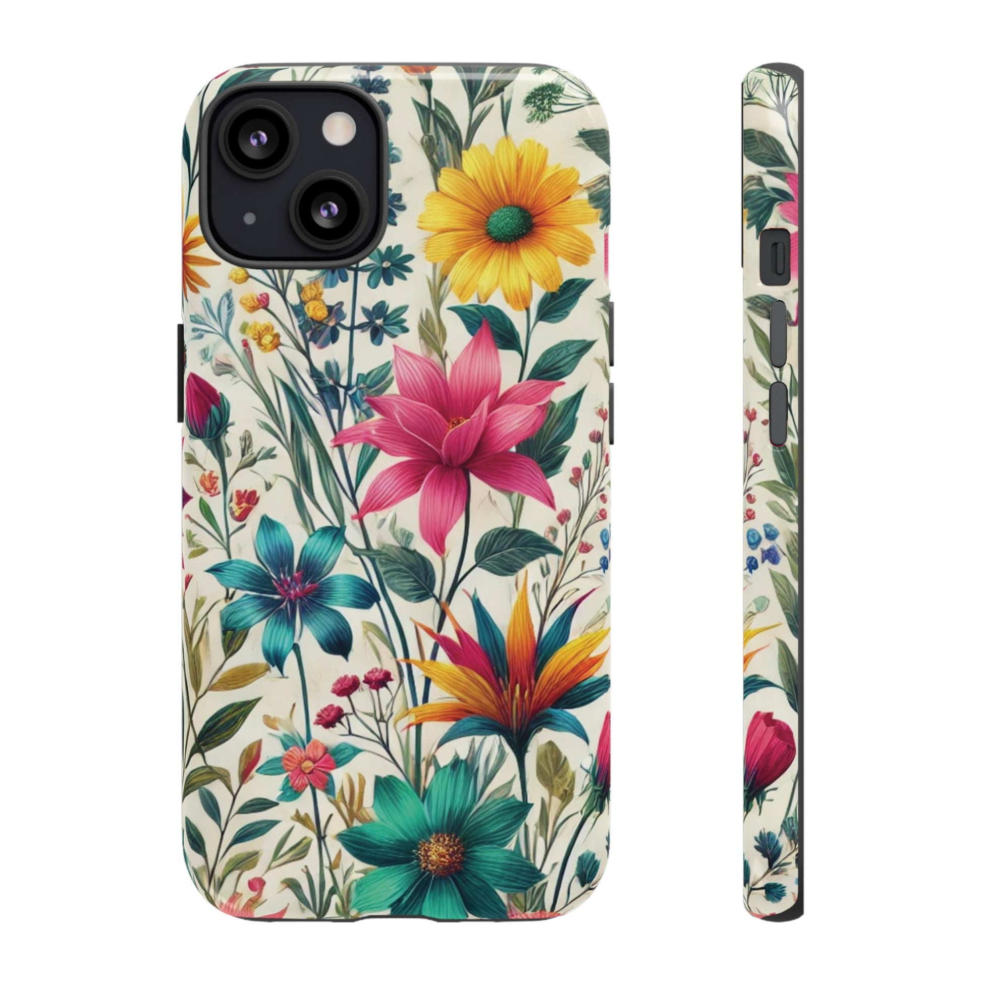 Wildflowers Boho Chic Design Phone Case - Stylish, Protective Cover for All Models Gift for Mom Accessory Gift for Her