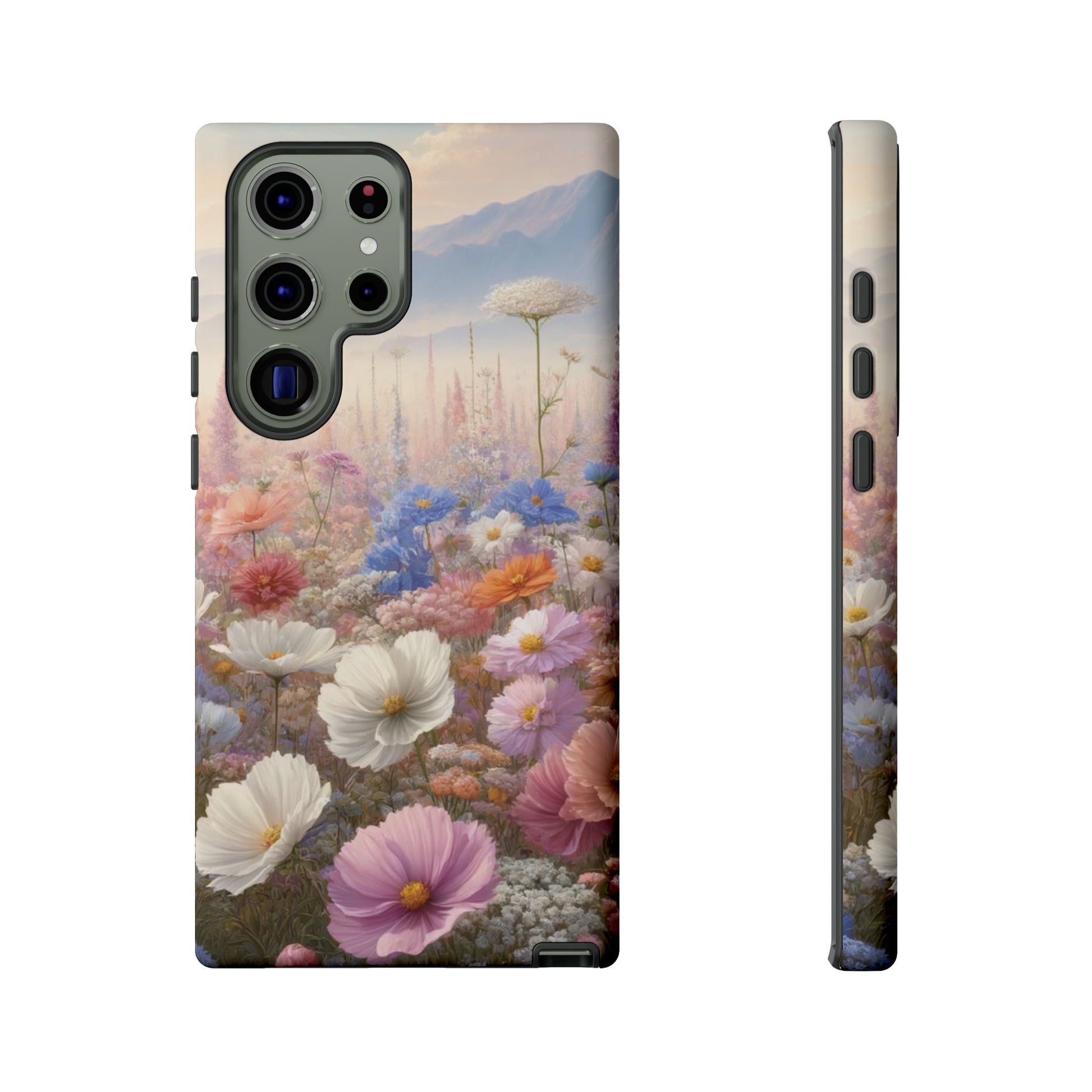 Phone Case Floral Boho Luxury Tough Case Floral Elegant Durable Stylish for Modern Devices iPhone 15, Samsung iPhone Samsung Accessory Gift for Her.