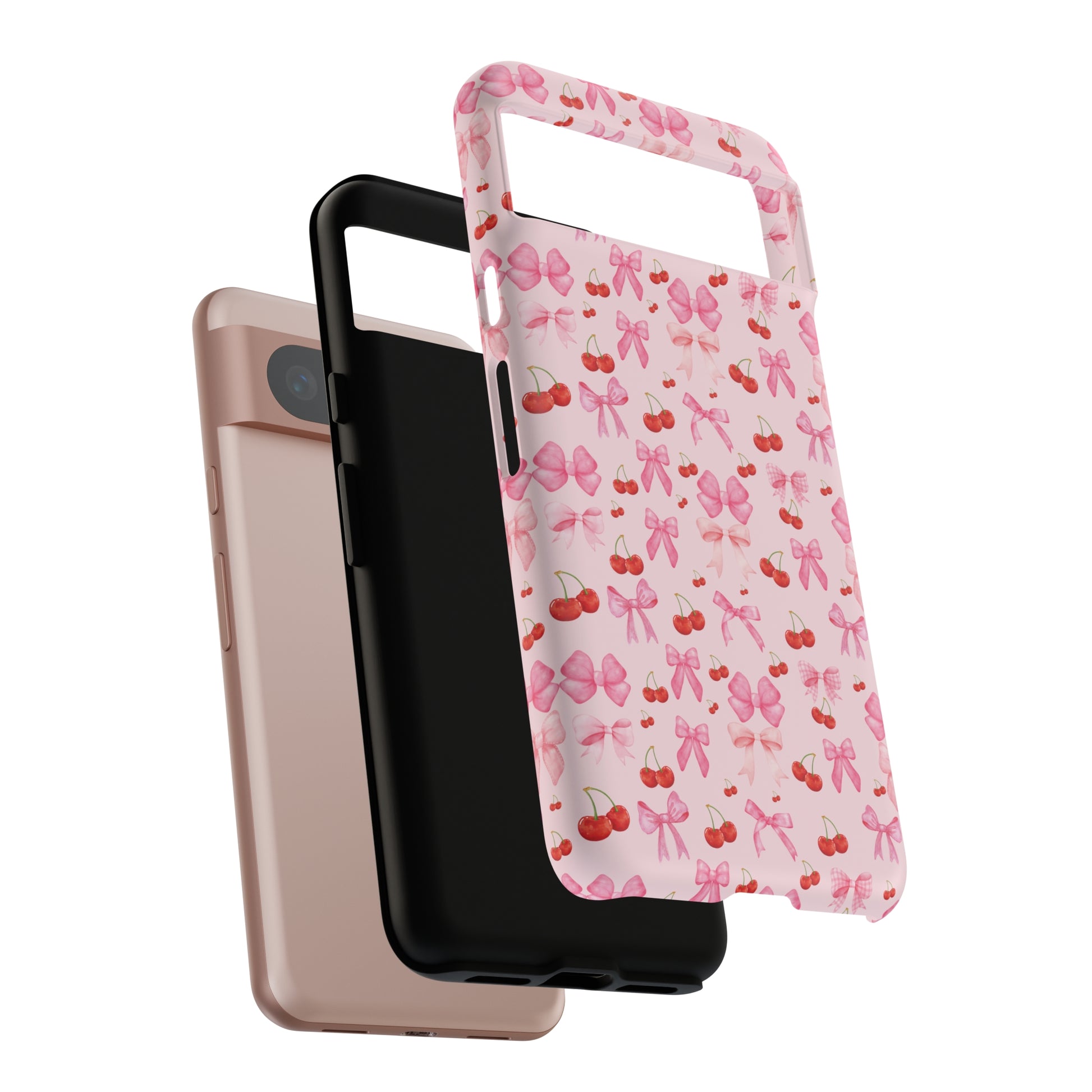 Coquette phone case Cherry Coquette Ribbon Bow iPhone Case Fruity, Girly Gift for Her Phone 15, Samsung iPhone Samsung Gift for Her Case iPhone 15, Samsung iPhone Samsung Accessory Gift for Her.