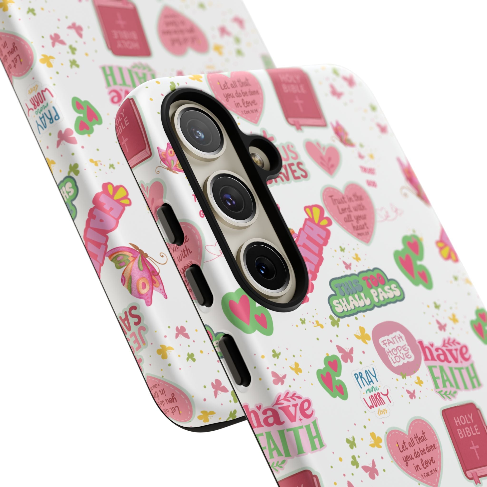 Carry Your Faith Everywhere | Christian Tough Phone Case with Bible Verse or Affirmation | Protective, Inspirational Gift for Christians