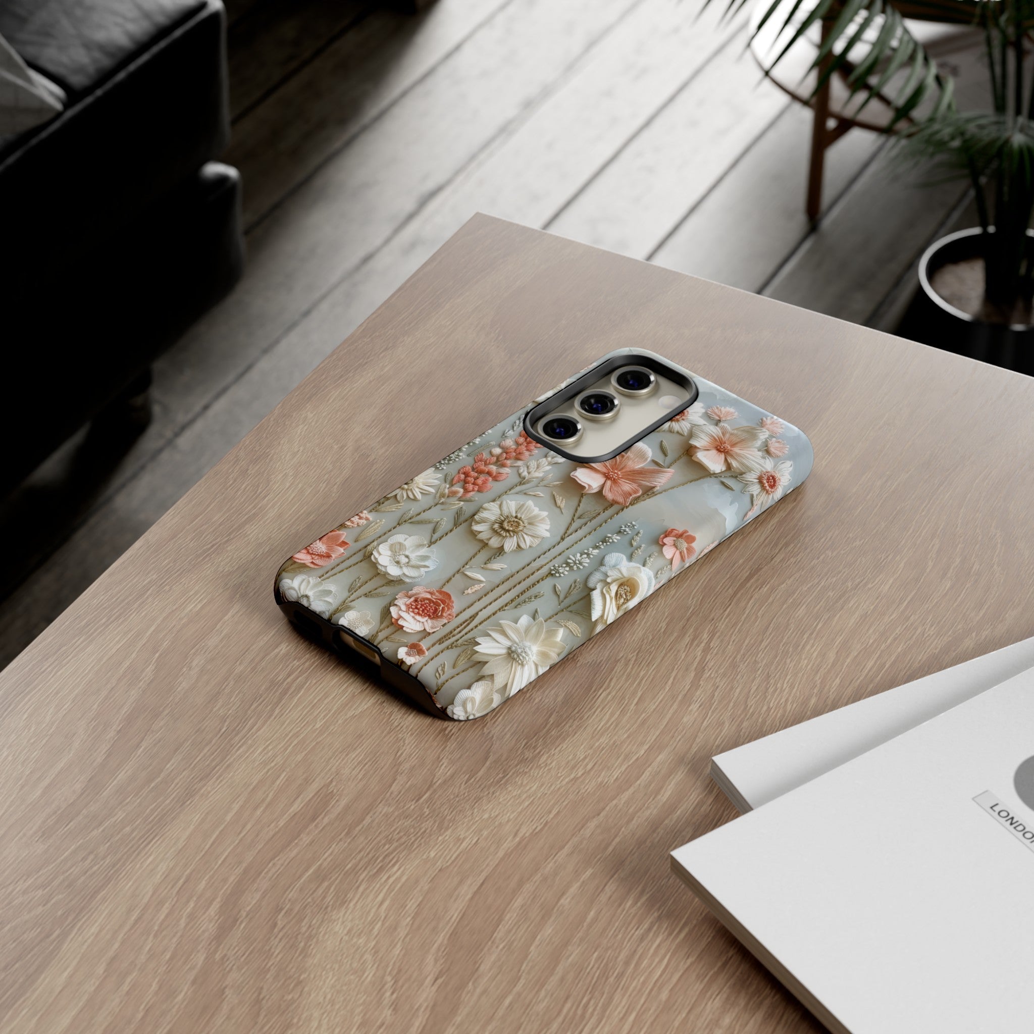 Pastel Wildflowers Protective Phone Case Gift for Her Phone 15, Samsung iPhone Samsung Gift for Her Case iPhone 15, Samsung iPhone Samsung Accessory Gift for Her