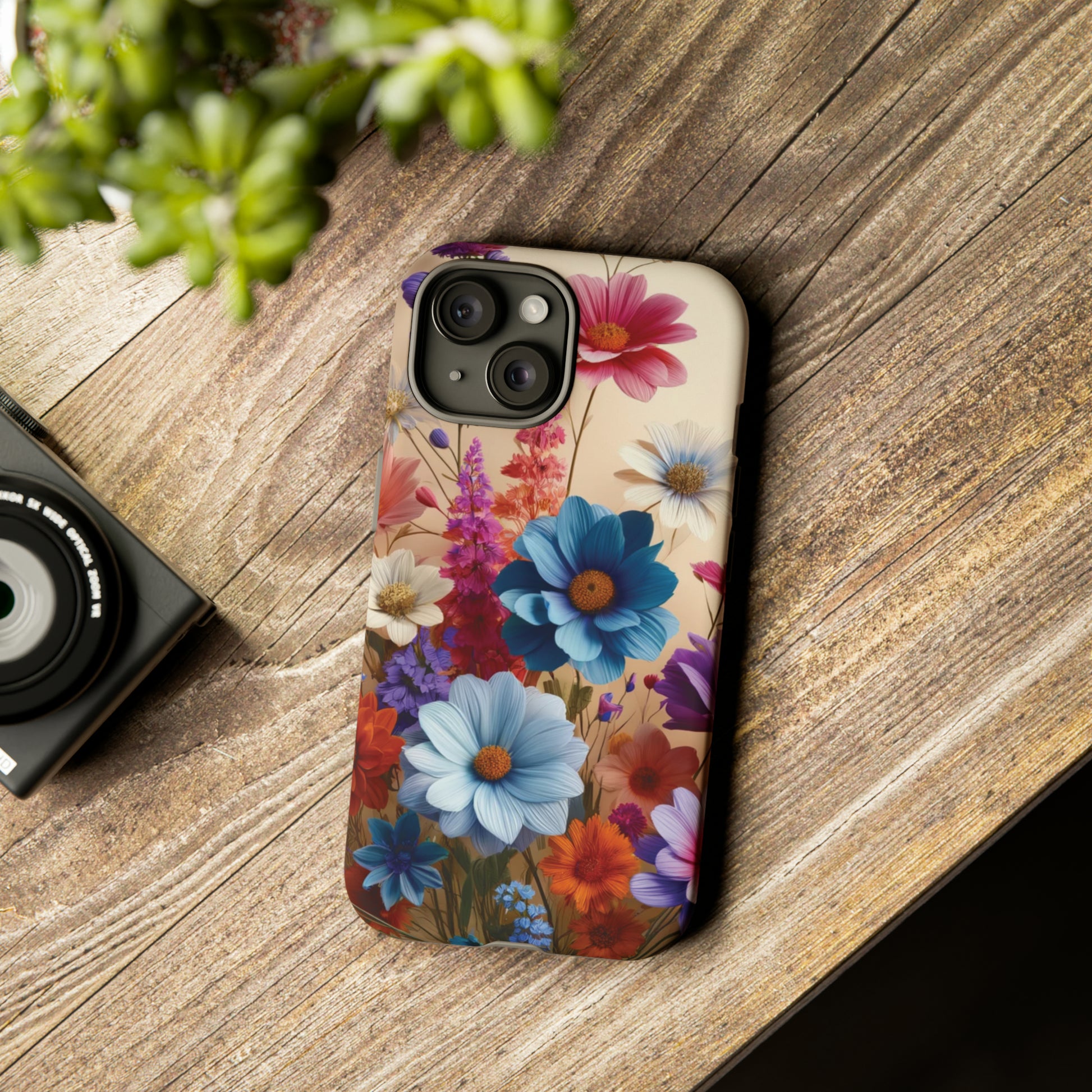 Best Phone Case Floral 3D Illusion Luxury Tough Case Floral Elegant Durable Stylish for Modern Devices iPhone 15, Samsung iPhone Samsung Accessory Gift for Her.