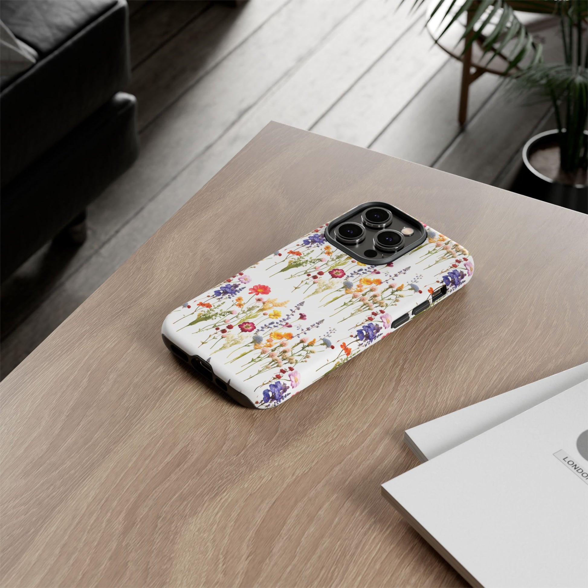 White Best Phone Case Press Flowers Floral 3D Illusion Luxury Tough Case Floral Elegant Durable Stylish for Modern Devices iPhone 17, 16, 15, Samsung iPhone Samsung Accessory Gift for Her