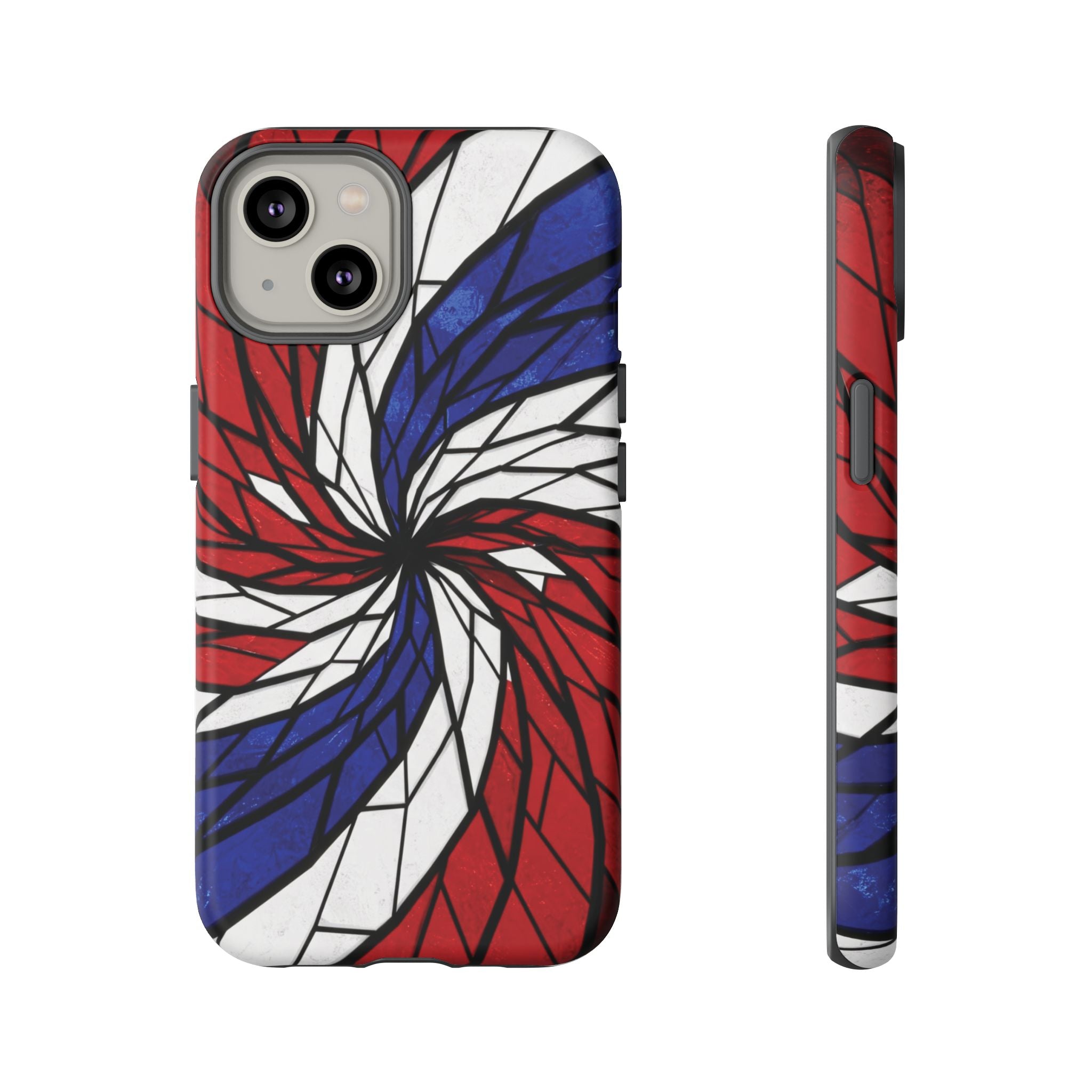 Patriotic Red White & Blue Phone Case – USA Flag Design, Independence Day Gift, Protective Cover for iPhone, Samsung, Pixel