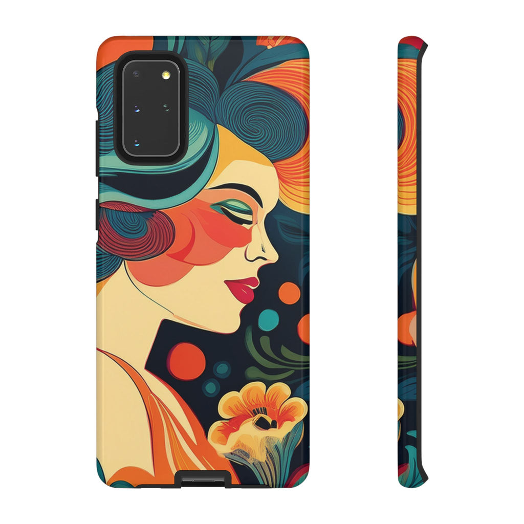 Coque de Téléphone Esthétique Années 50 Rétro Design d'Inspiration Vintage aux Couleurs Pastel Housse Style Mid-Century pour Modèles iPhone et Samsung Galaxy