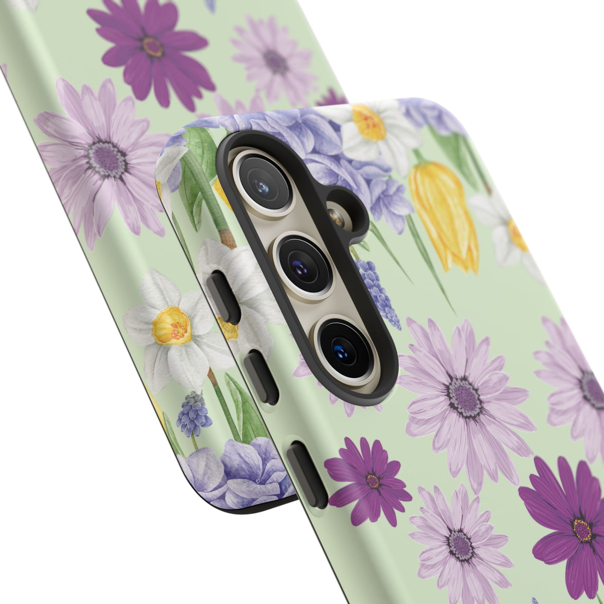 Lavender Yellow Flower Phone Case – Stylish Protective Cover for iPhone & Samsung, Botanical Design, Perfect Gift for Spring & Everyday Elegance
