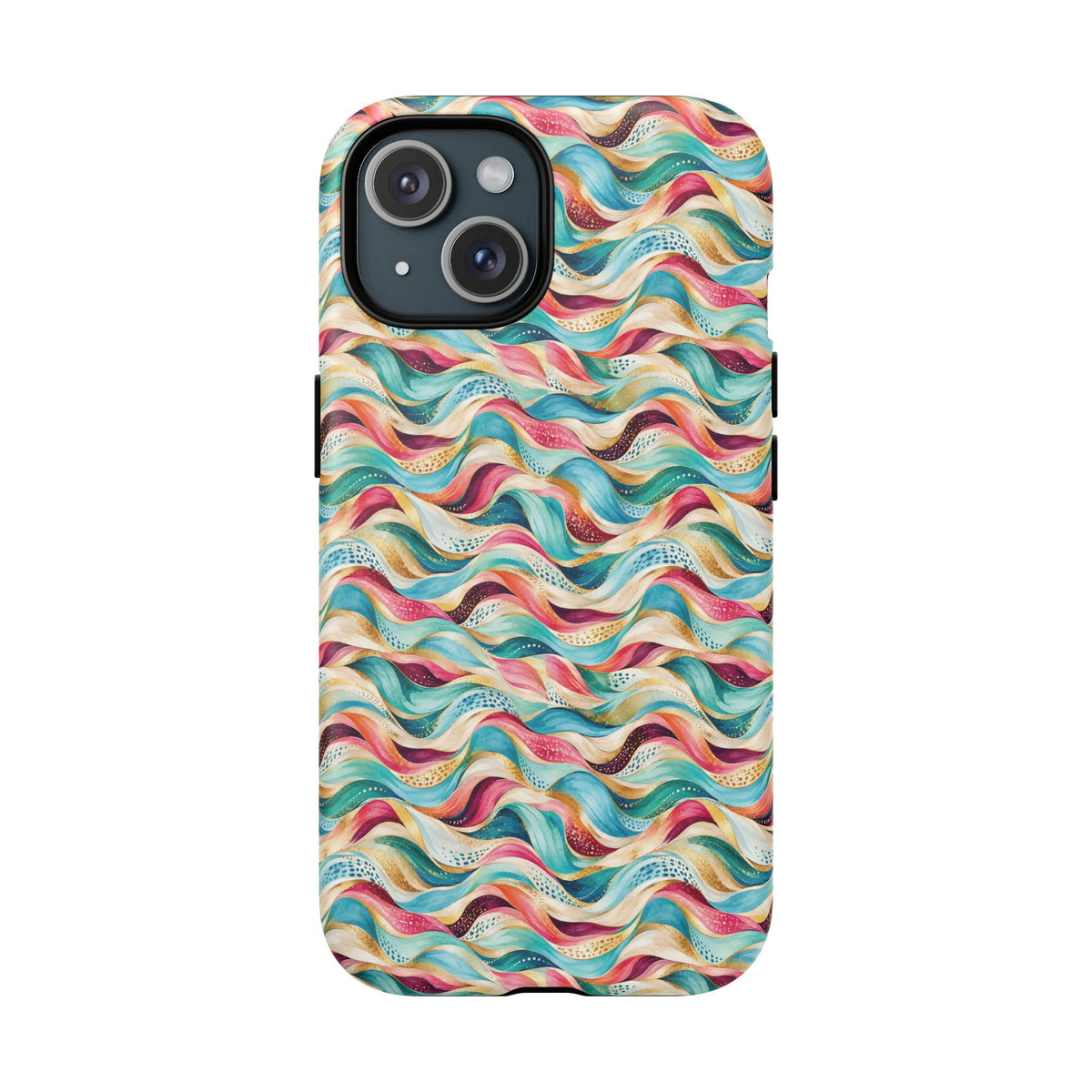 Colorful Wave MagSafe Tough Phone Case