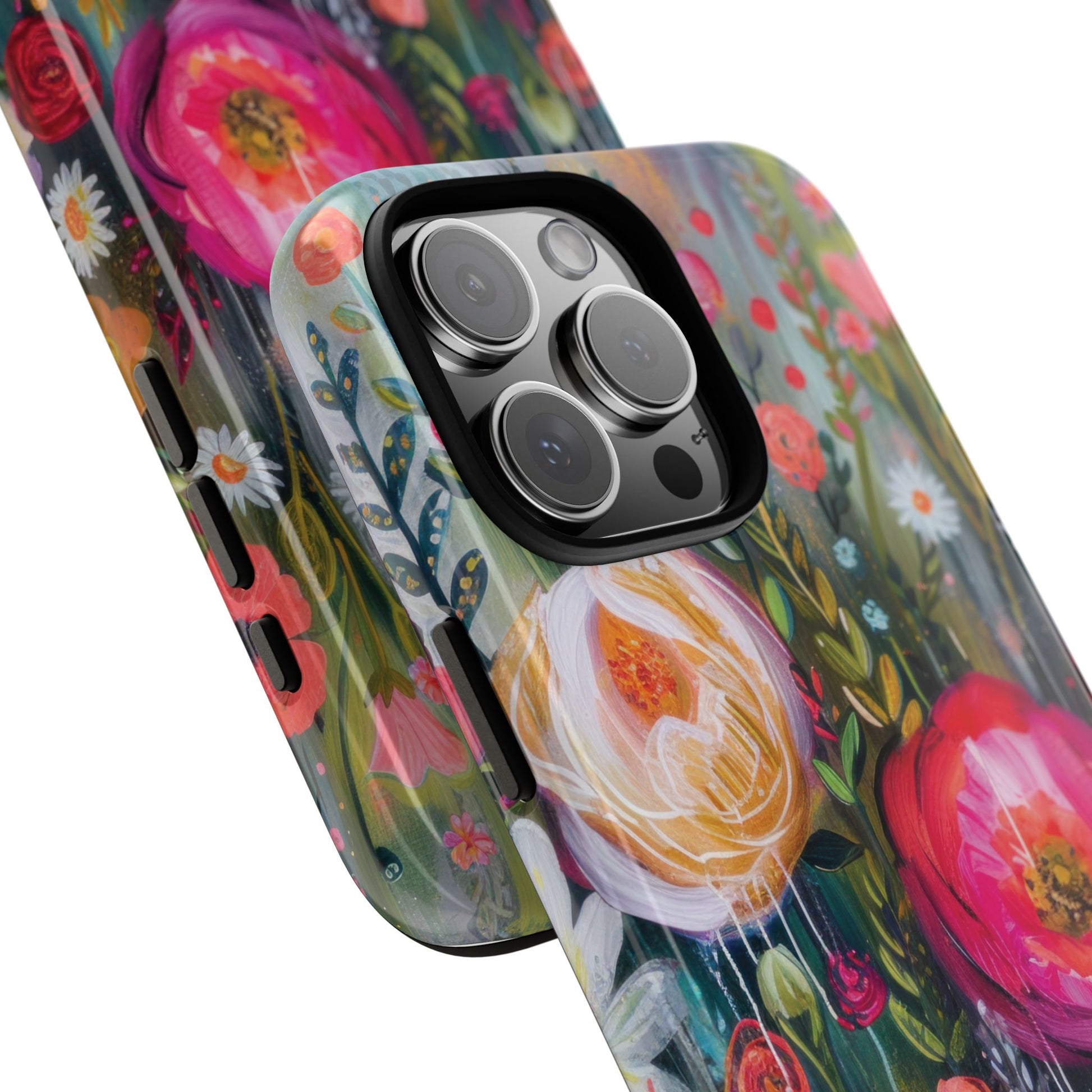 Watercolor Boho Floral Phone Case for iPhone 16 15 14 13 12  21 23 Samsung, and Pixel | Stylish Protective Cover Gift for Her Perfect for Floral Lover - MRSBYVALLE