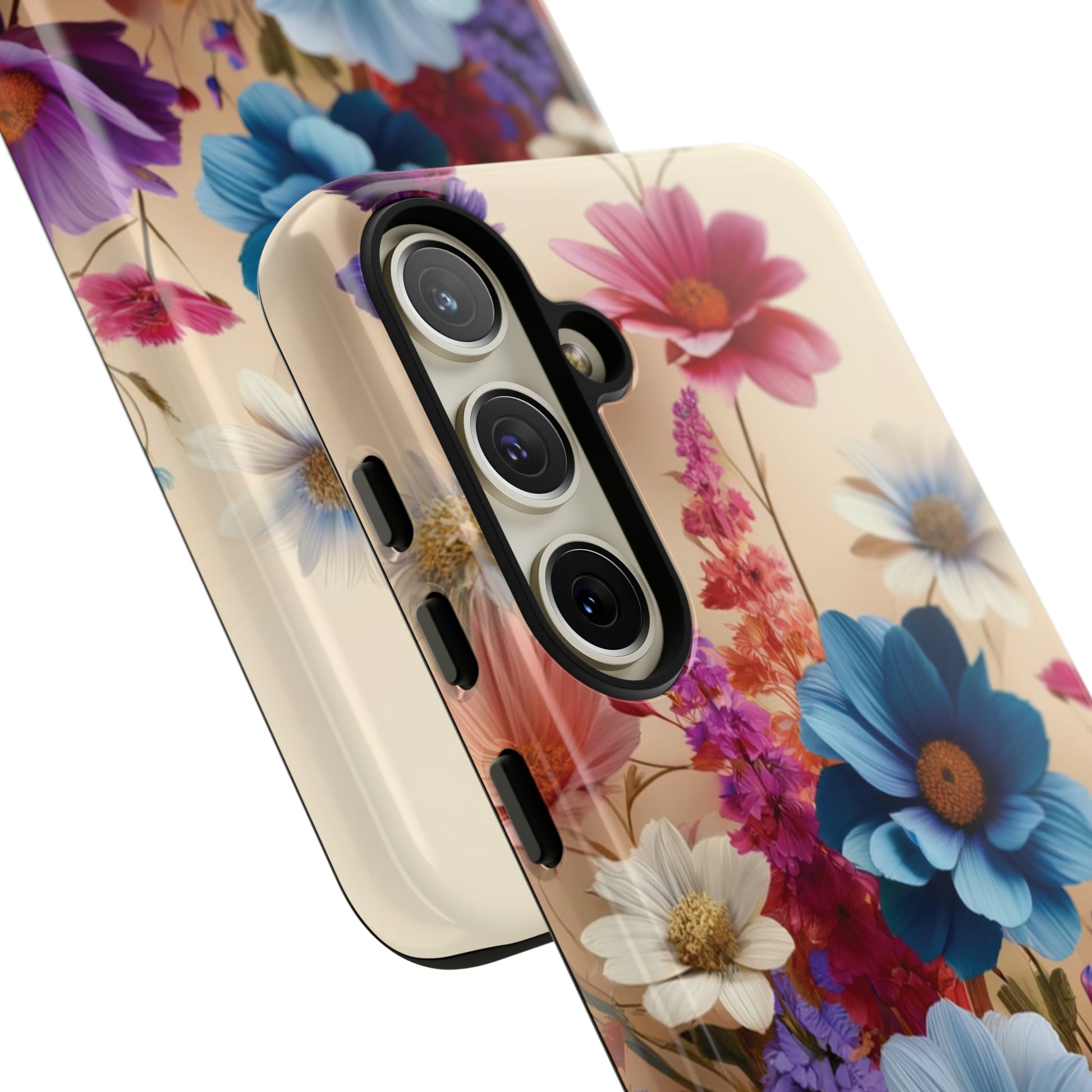 Best Phone Case Floral 3D Illusion Luxury Tough Case Floral Elegant Durable Stylish for Modern Devices iPhone 15, Samsung iPhone Samsung Accessory Gift for Her.