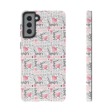 Cute Love Modern Watercolor Abstract Phone Case Compatible with iPhone, Samsung & More - Stylish, Durable Protection with Vibrant Artistic Design Perfect Gift for Her