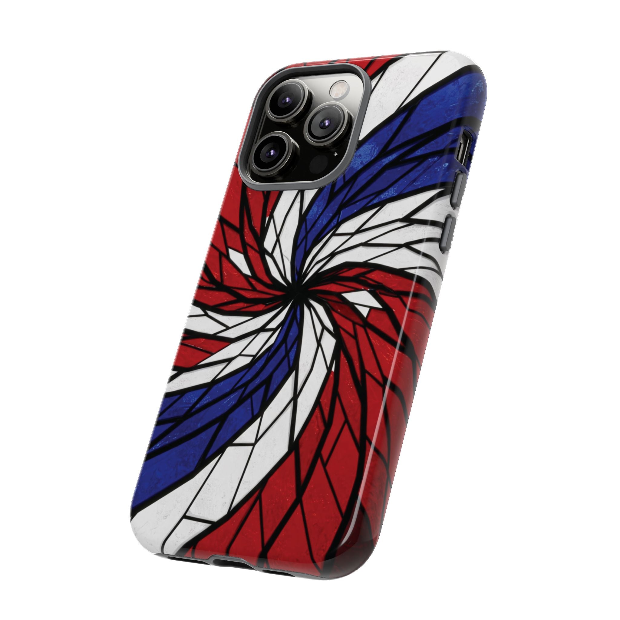 Patriotic Red White & Blue Phone Case – USA Flag Design, Independence Day Gift, Protective Cover for iPhone, Samsung, Pixel