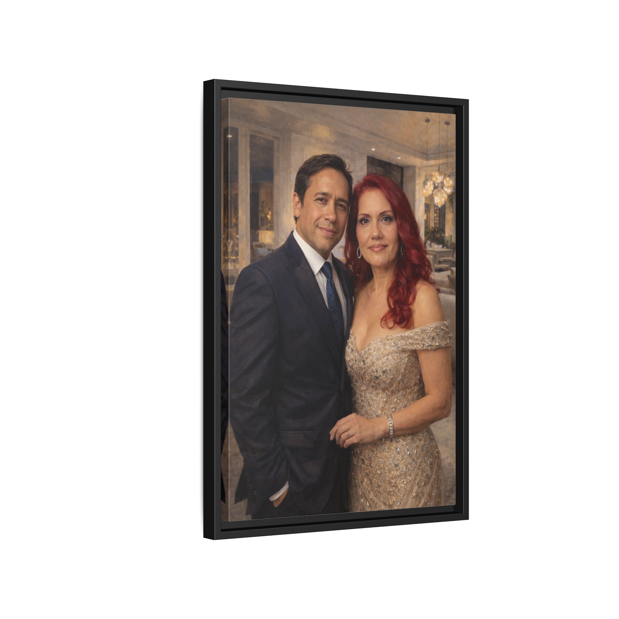 Custom Oil Painting Illusion Canvas – Luxury Portrait Art