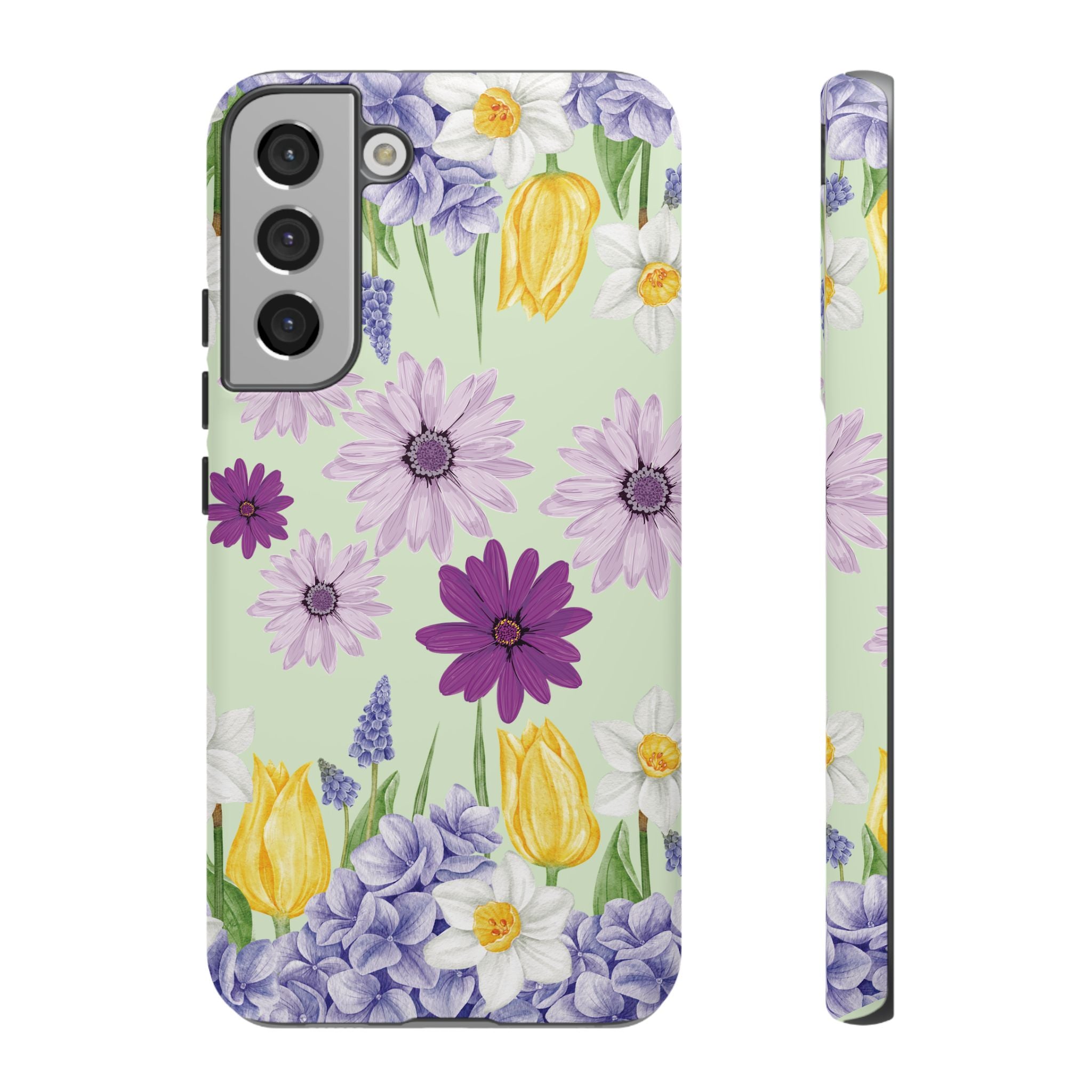 Lavender Yellow Flower Phone Case – Stylish Protective Cover for iPhone & Samsung, Botanical Design, Perfect Gift for Spring & Everyday Elegance